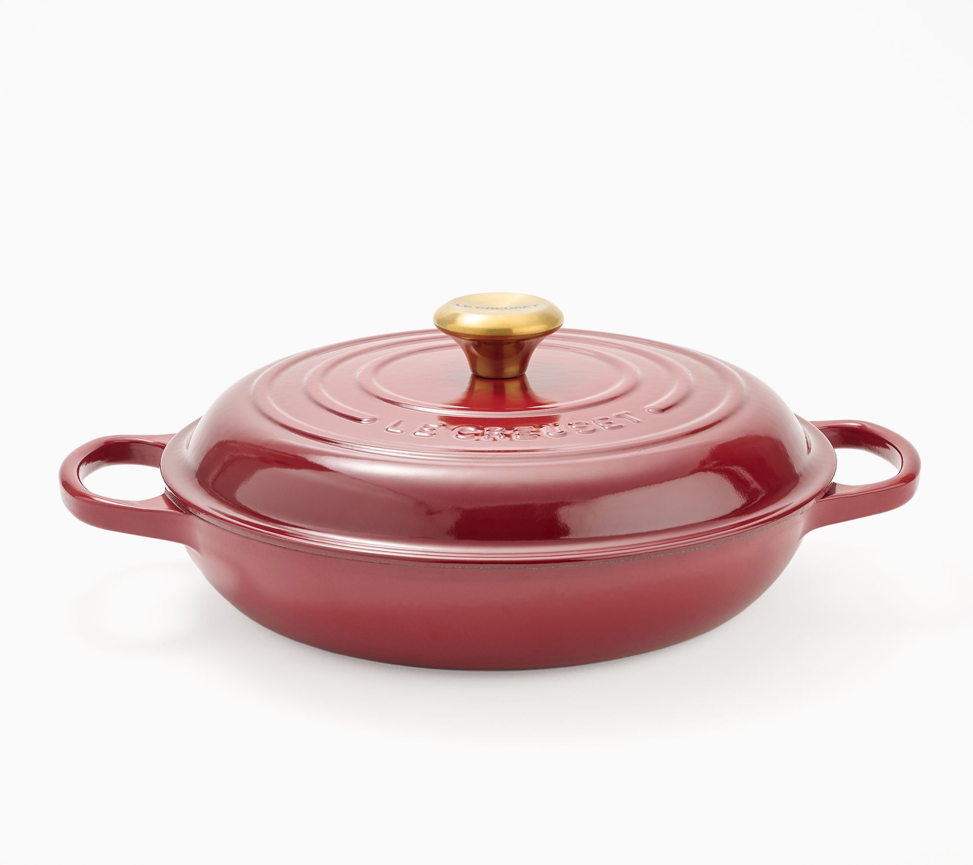  Le Creuset 2.75-qt Cast Iron Signature Braiser w/ Cast IronLid