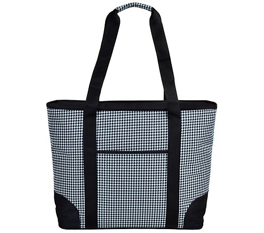Picnic at Ascot Extra-Large Insulated Cooler Bag, Houndstooth