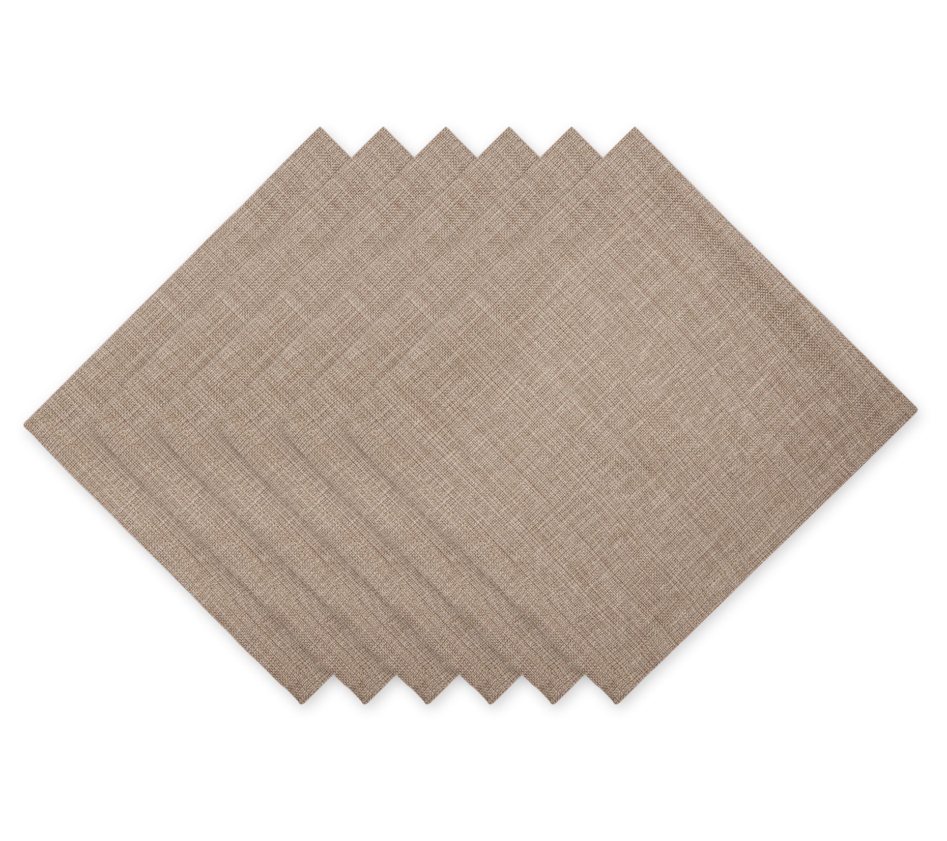Design Imports Set of 6 Cotton Variegated Napkins
