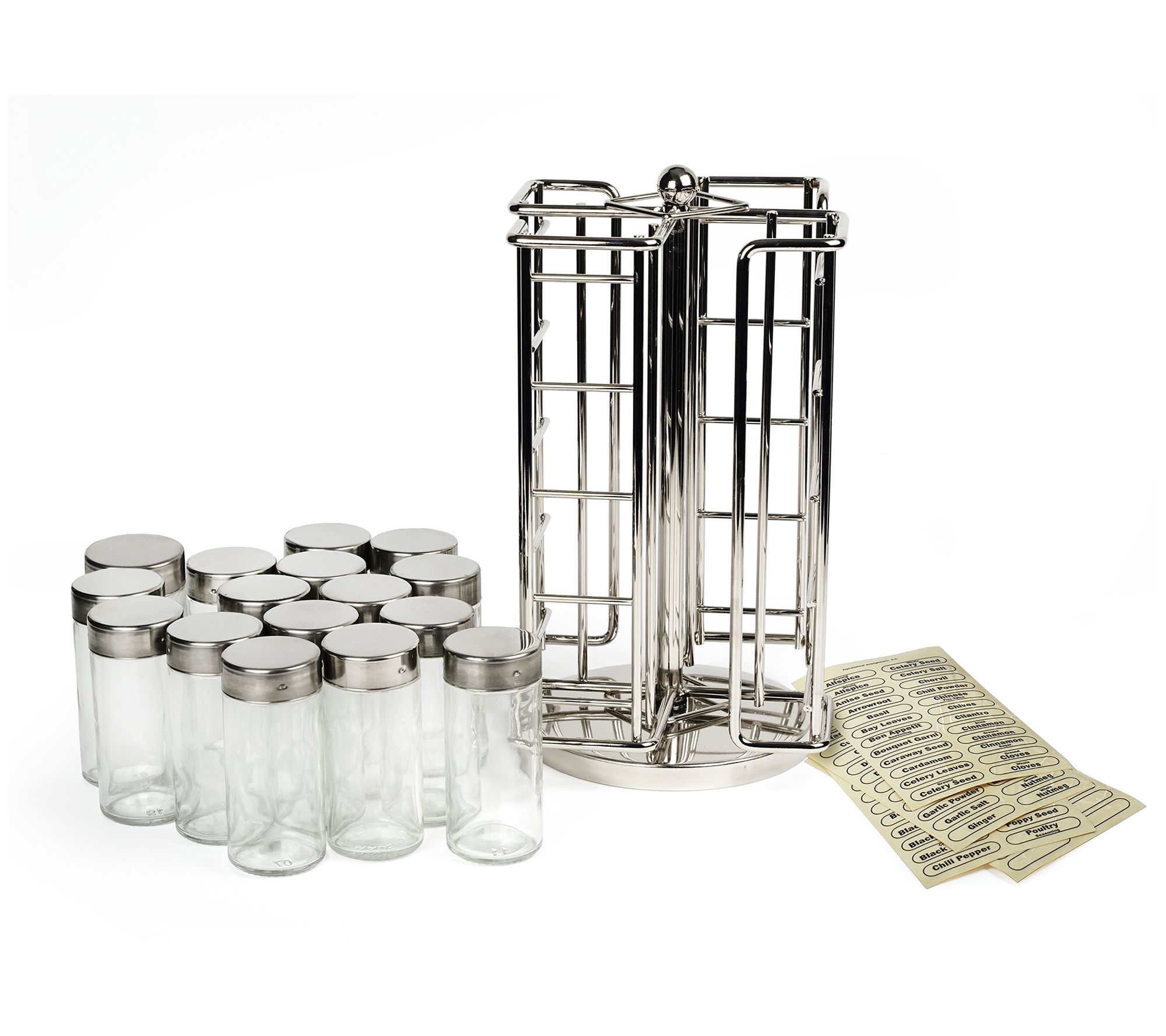 RSVP Glass Square Spice Jar, 4 oz