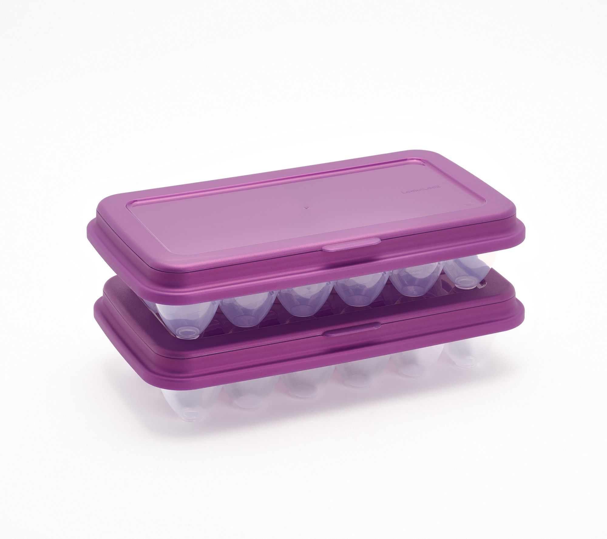 LocknLock Set of (2) 18-Egg Keepers w/ Flip Top Lids