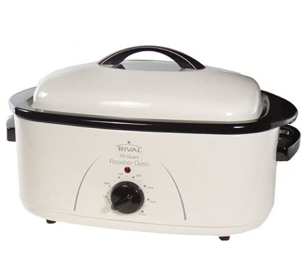 Rival 10qtRoasterOven with Removable Roasting Pan & Roasting Rack - QVC.com