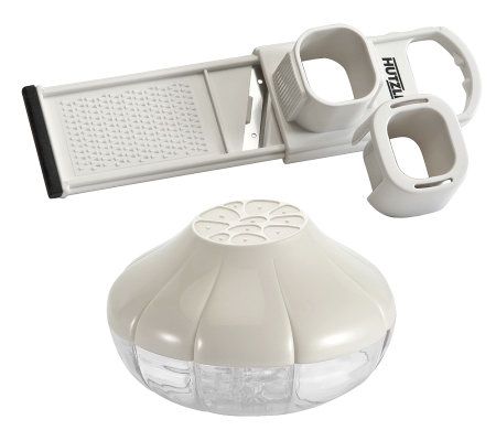 Gourmac Pro-Line Garlic Saver and Garlic SlicerSet 