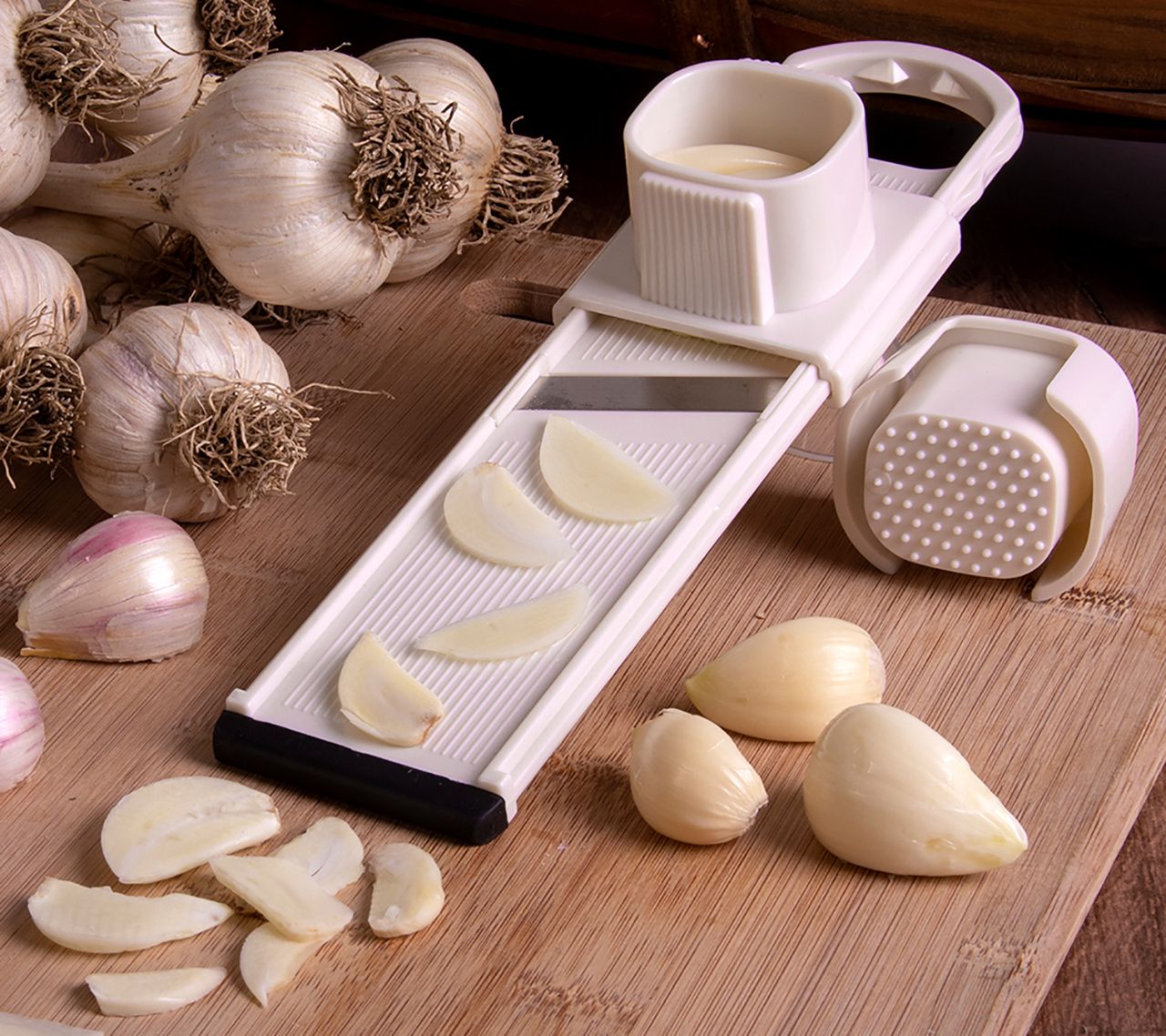 Gourmac Pro-Line Garlic Saver and Garlic SlicerSet 