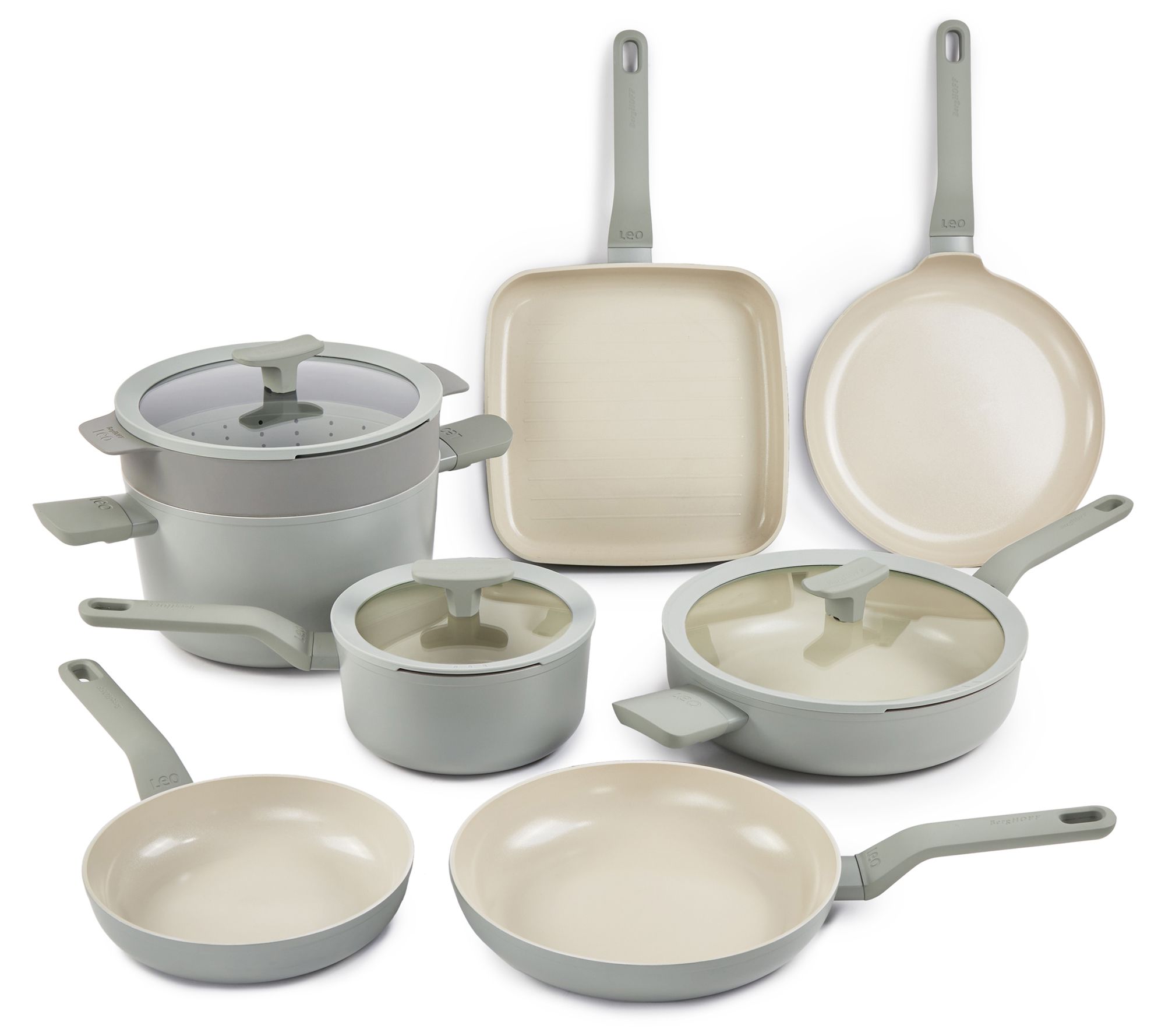 BergHOFF Leo Balance 11pc Non-stick Aluminum Cookware Set
