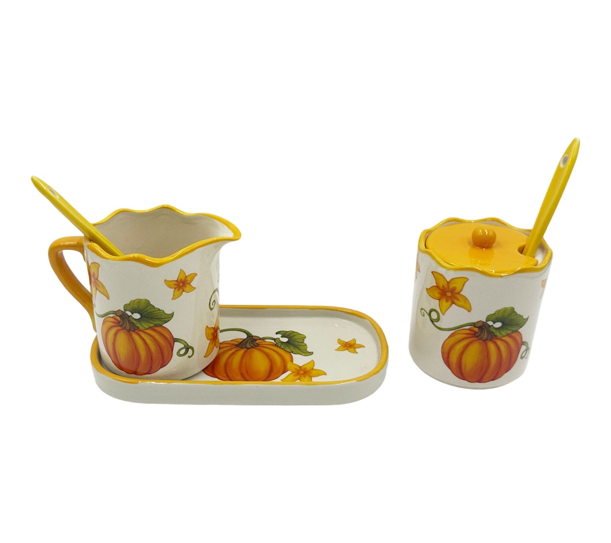 Temp-tations Cream and Sugar Set with Serving Plate