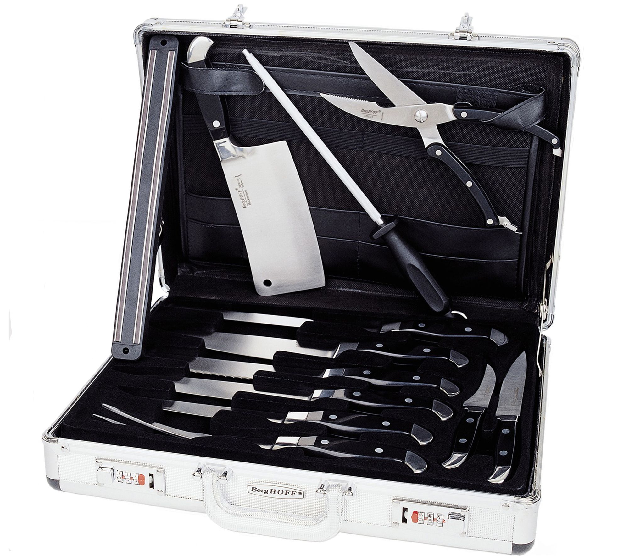 BergHOFF Forged Ergonomic 12-Piece Knife Set with Case - QVC.com