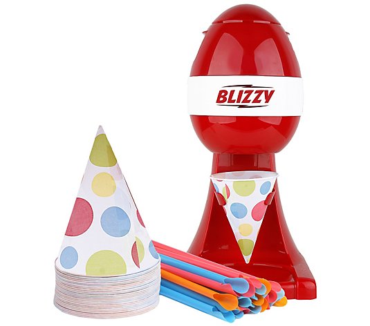 Courant Blizzy Snow Cone Maker with Paper Cupsand Straws