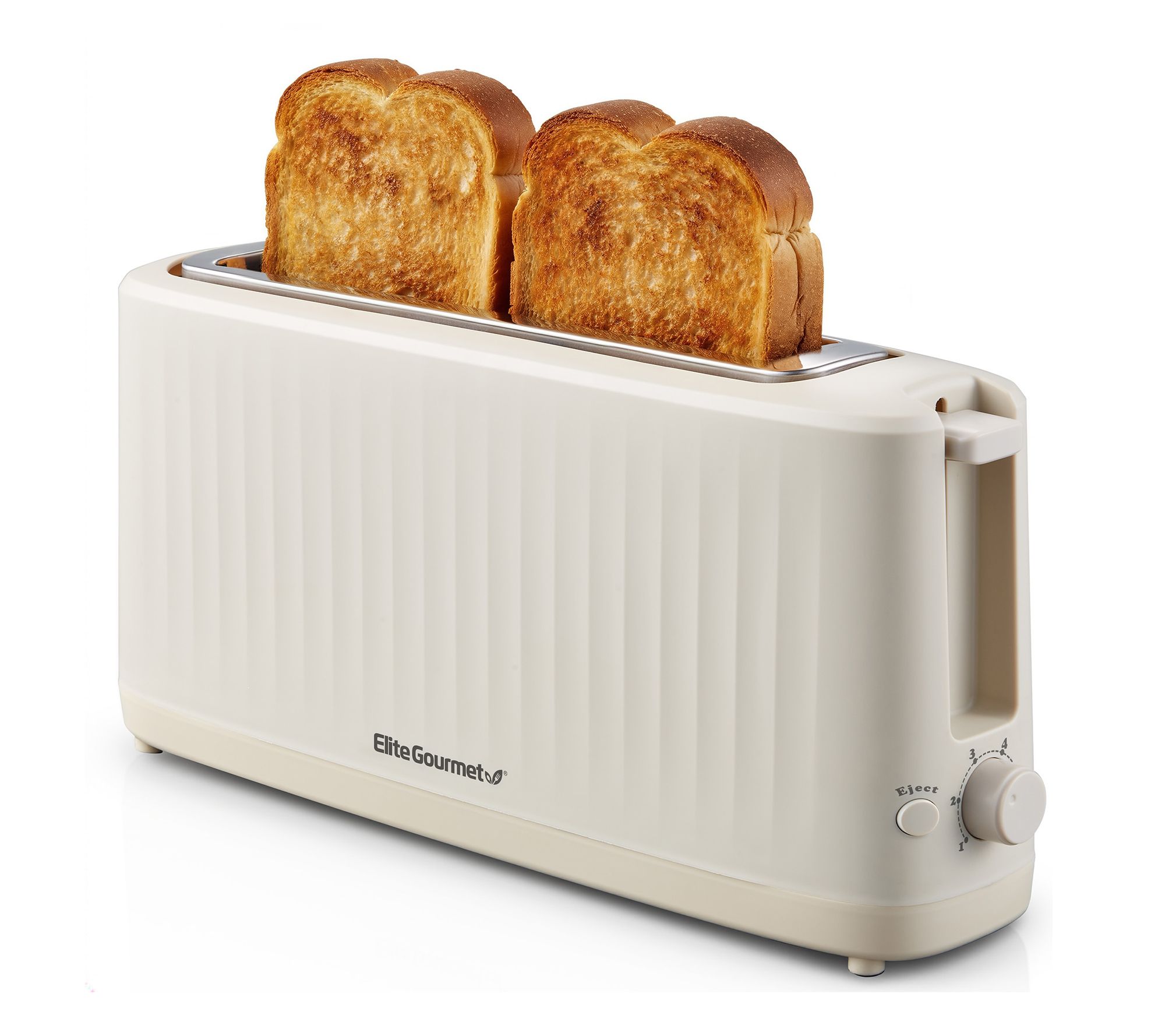 Elite Gourmet SLIMTOAST 2 Slice Long Slot Toaster