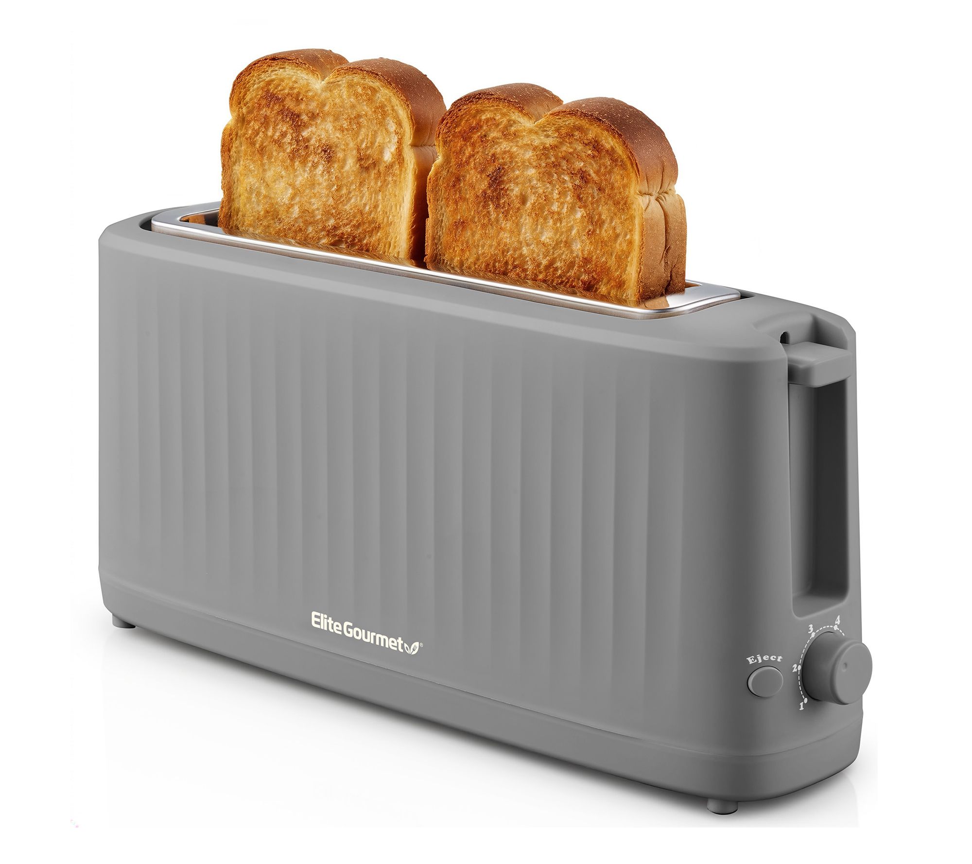 Elite Gourmet SLIMTOAST 2 Slice Long Slot Toaster