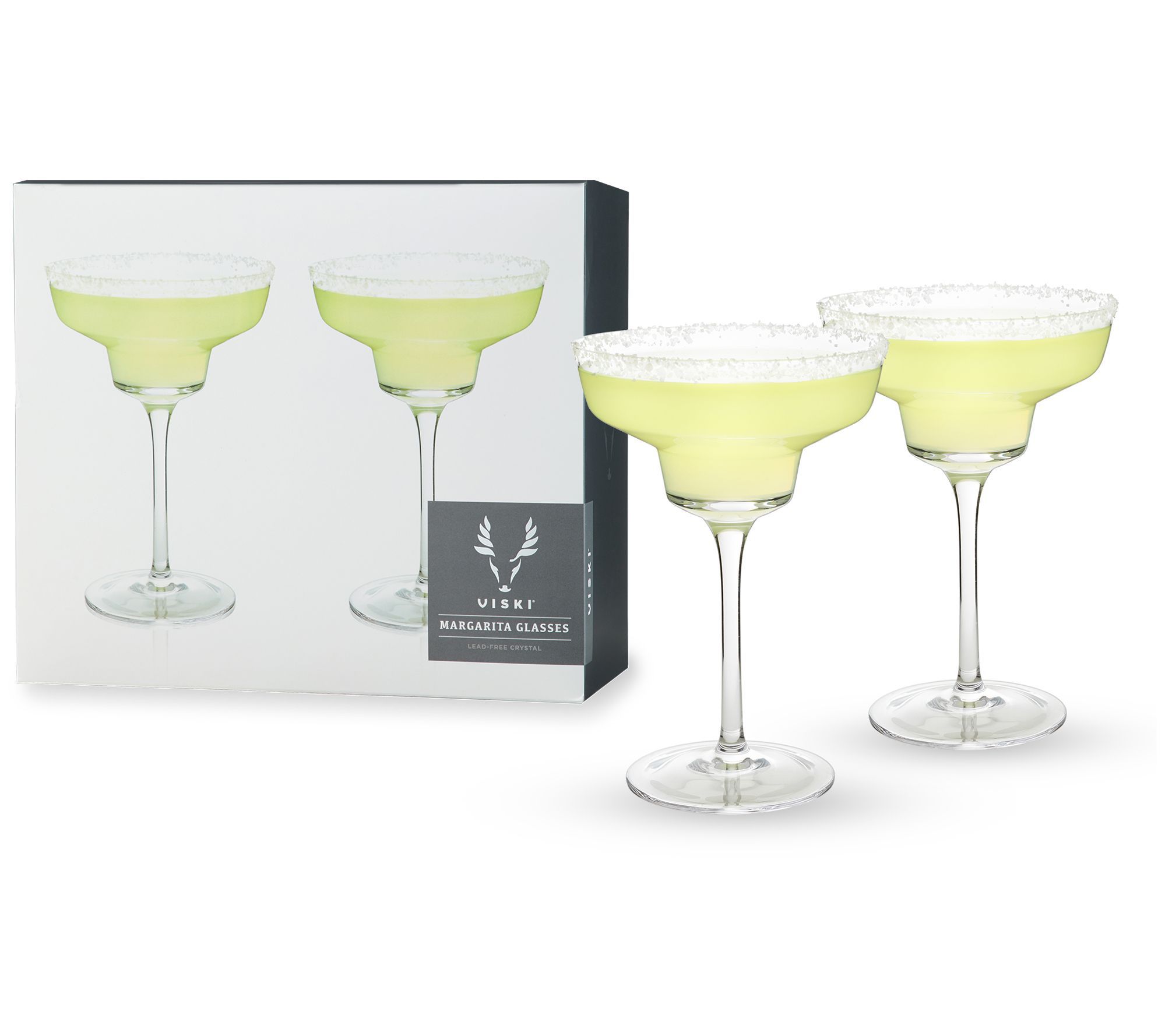 Viski - Angled Crystal Prosecco Glasses