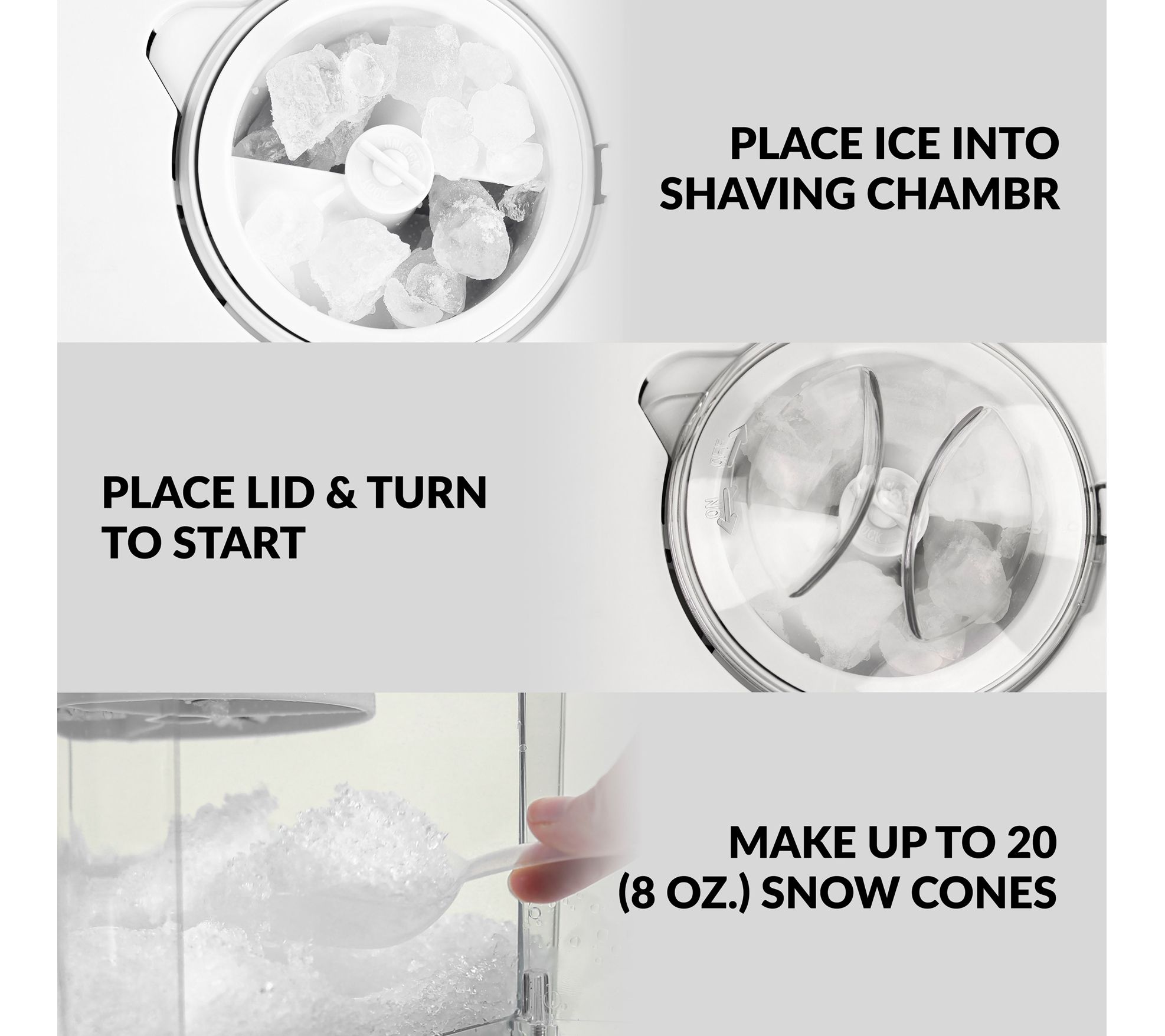 Nostalgia White Snow Cone Maker