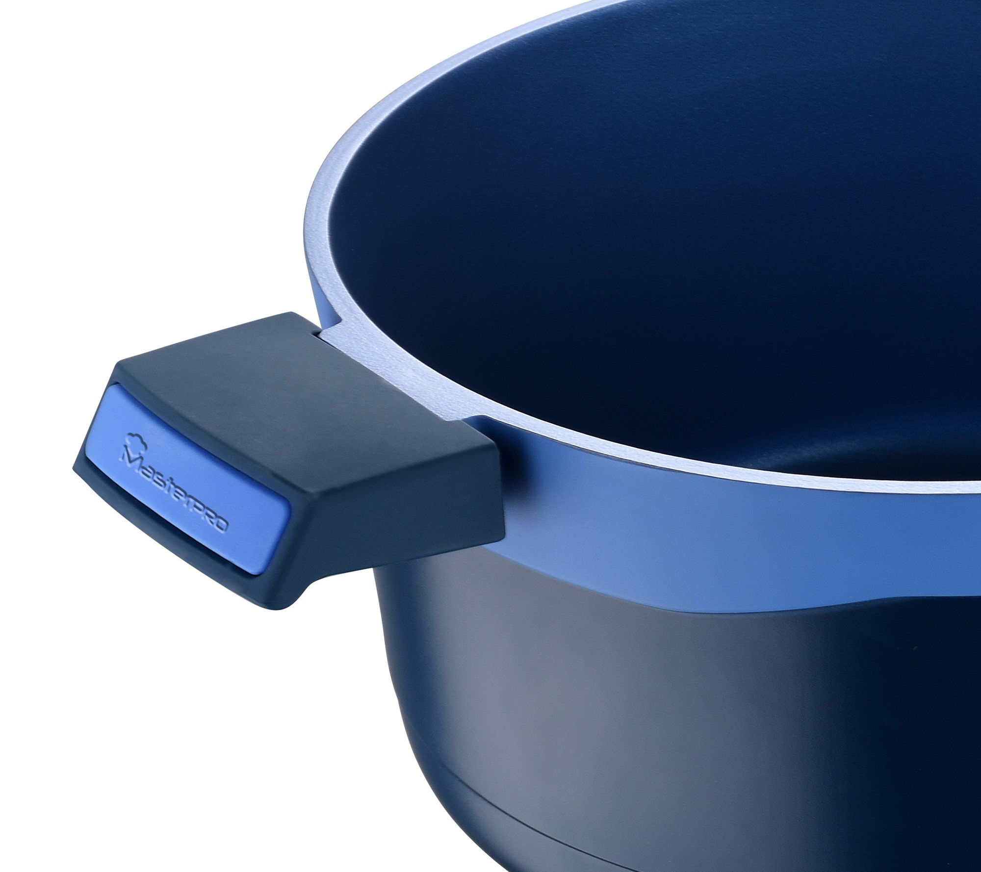 MasterPRO 6 qt. Cast Iron Dutch Oven with Lid, Blue