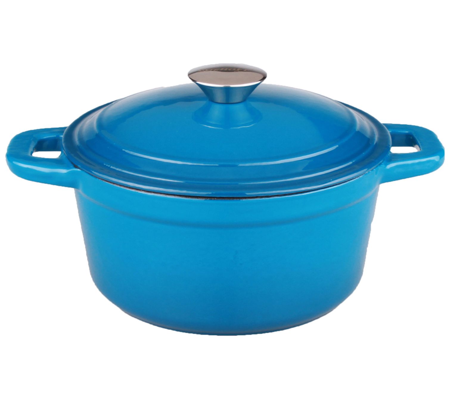 Martha Stewart The Holiday Collection 2-Qt Green Embossed Enameled Cast  Iron Dutch Oven. 