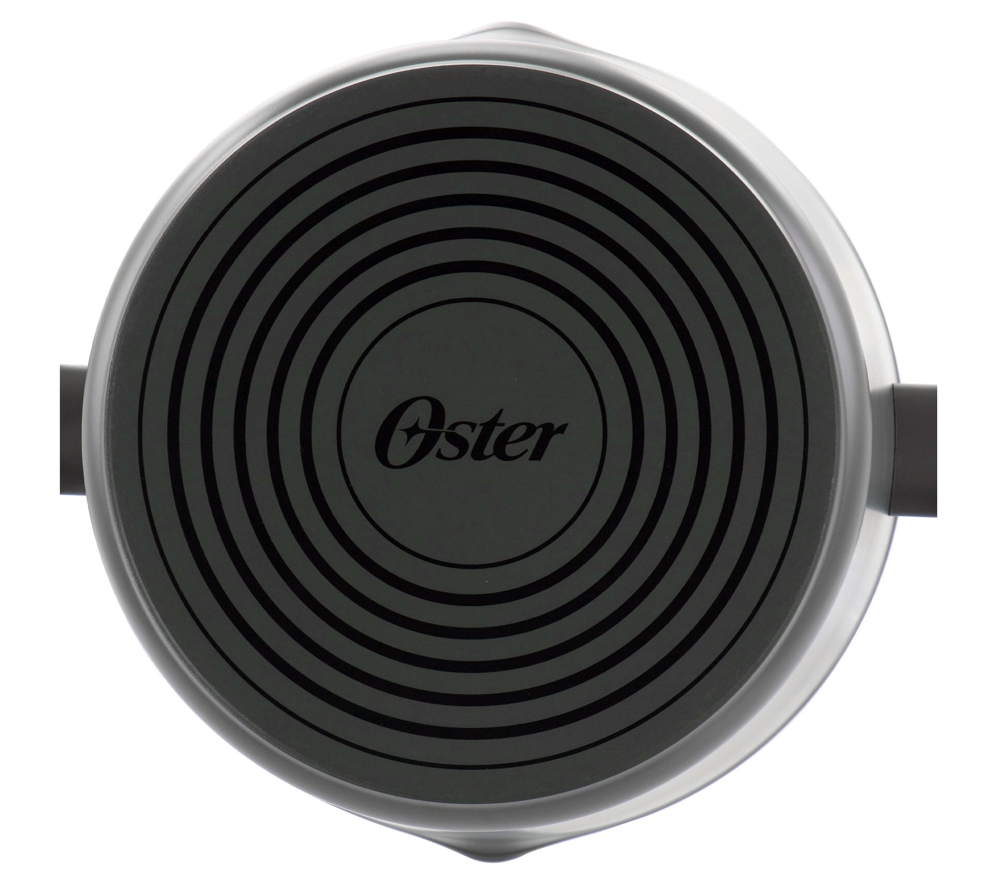 Oster Non Stick 6.5 Quart Aluminum Dutch Oven with Lid - Black