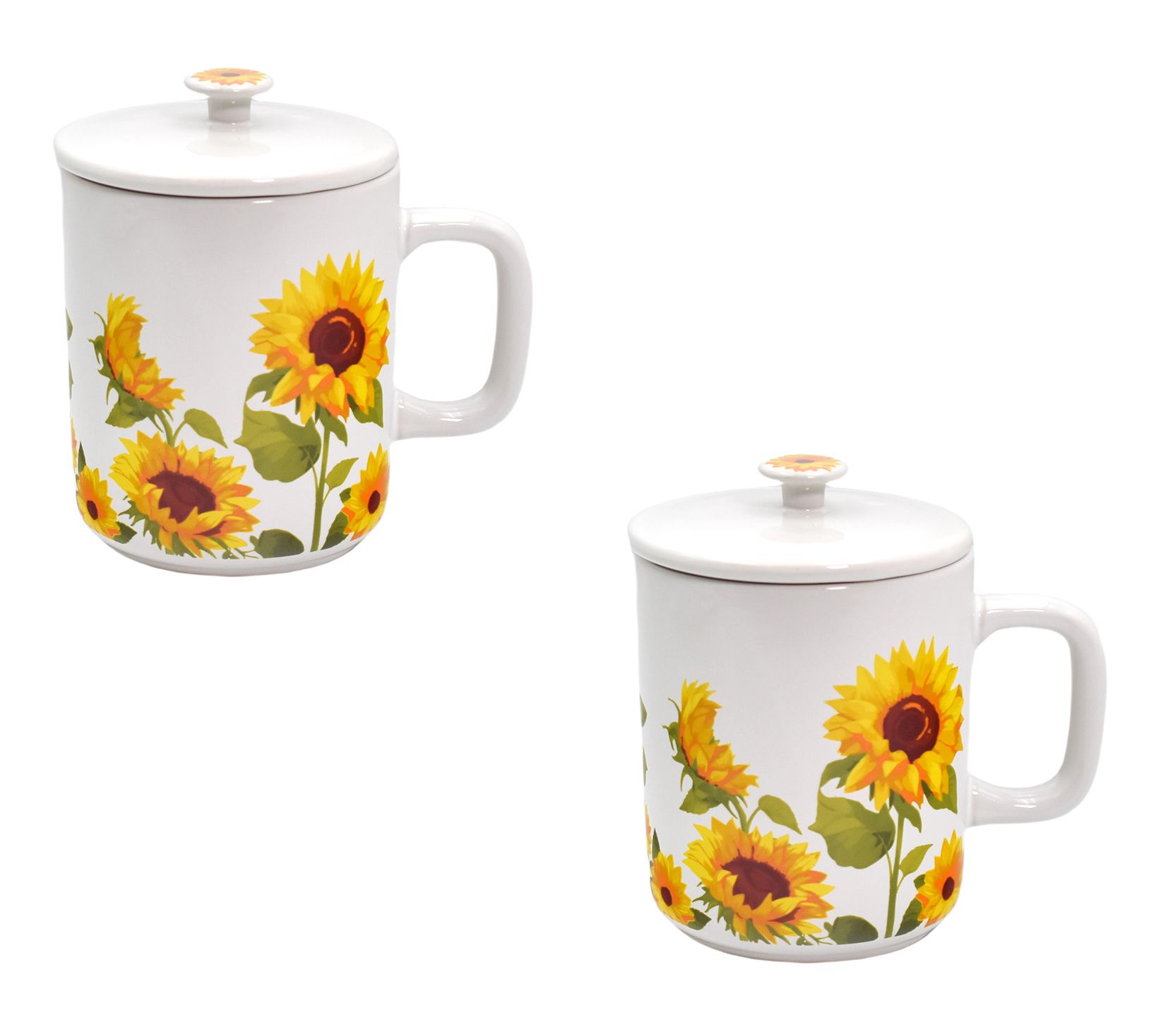 Temp-tations Seasonal Set of (2) 22oz Anniversary Mugs with Lids