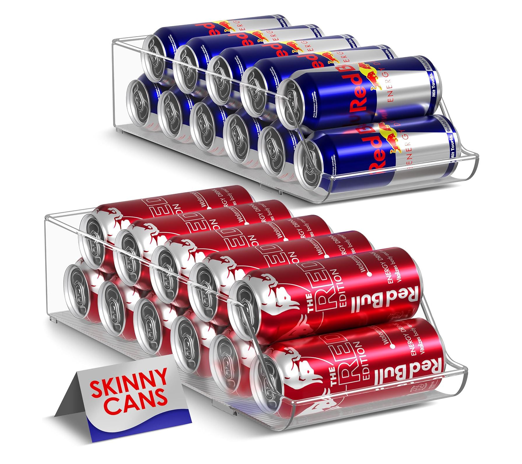 Sorbus Skinny Soda Can Organizer and Dispenser2 Pack