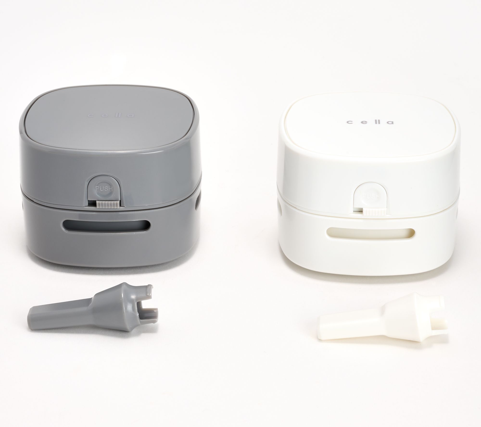 Cella S/2 Mini Countertop Vacuum Cleaners w/ (2) Nozzles