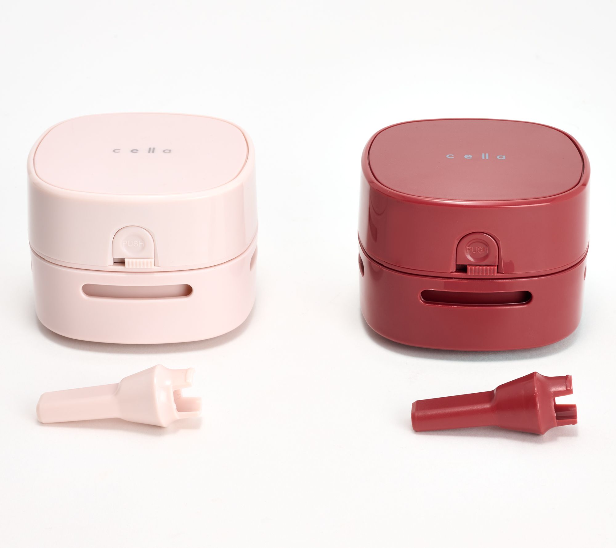 Cella S/2 Mini Countertop Vacuum Cleaners w/ (2) Nozzles