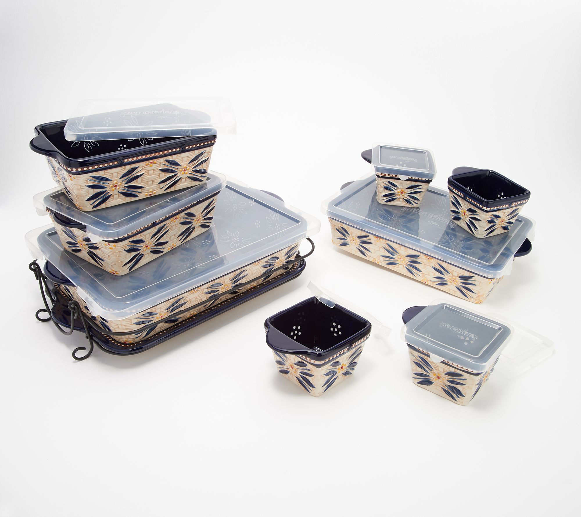 As Is Temp-tations Old World 10-pc Basketweave Bakeware Set - QVC.com