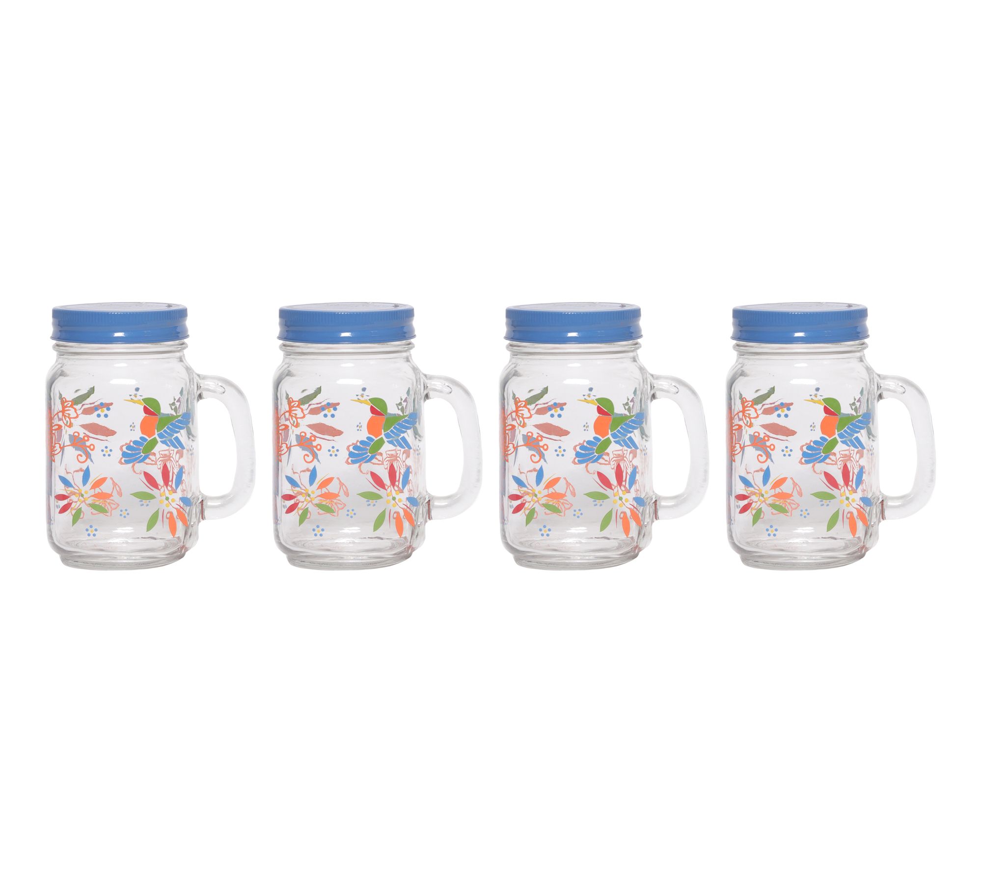 "As Is" Temp-tations Seasonal S/4 15-oz Lidded Glasses