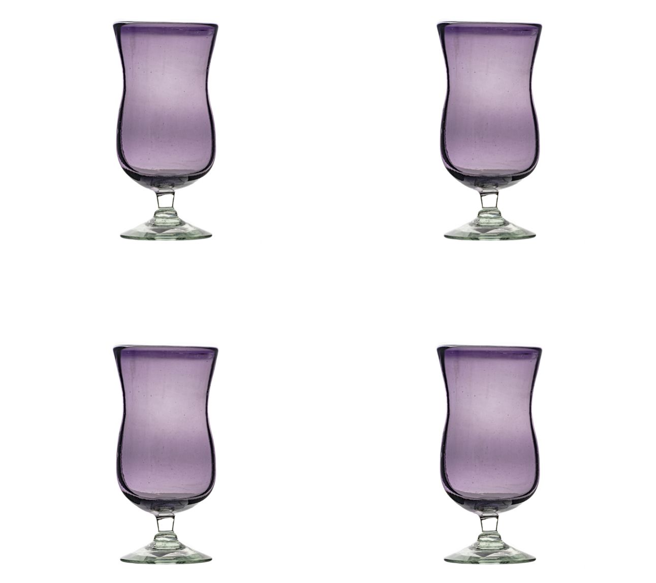 10 Strawberry Street Morado Mexican Glassware,Hurricane