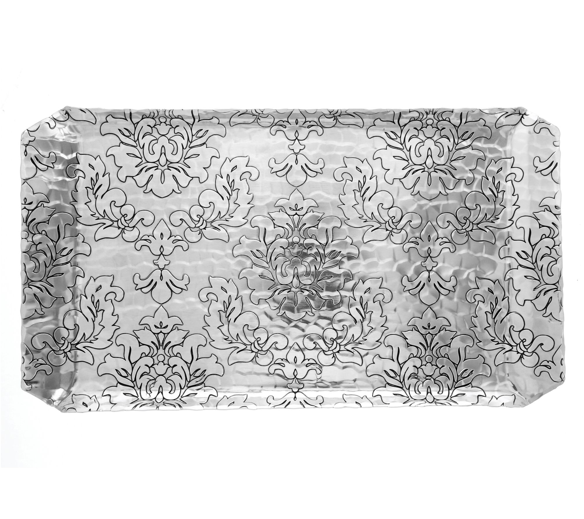 Wendell August Vintage Damask Design Hostess Tray
