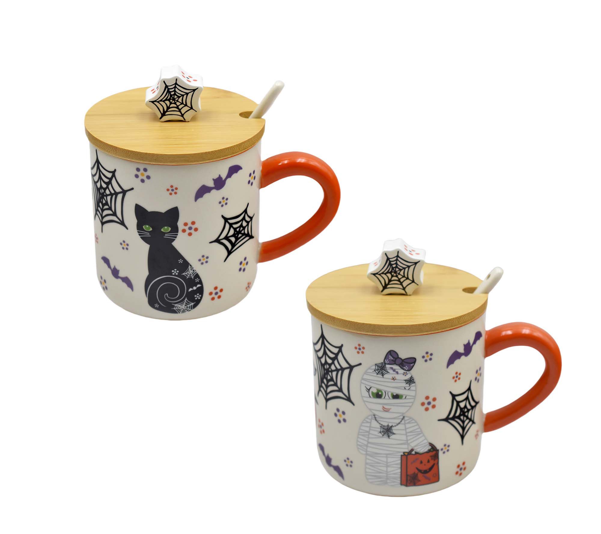 "As Is" Temp-tations Special Edition S/2 20-oz Mugs w/ Lids & Spoon