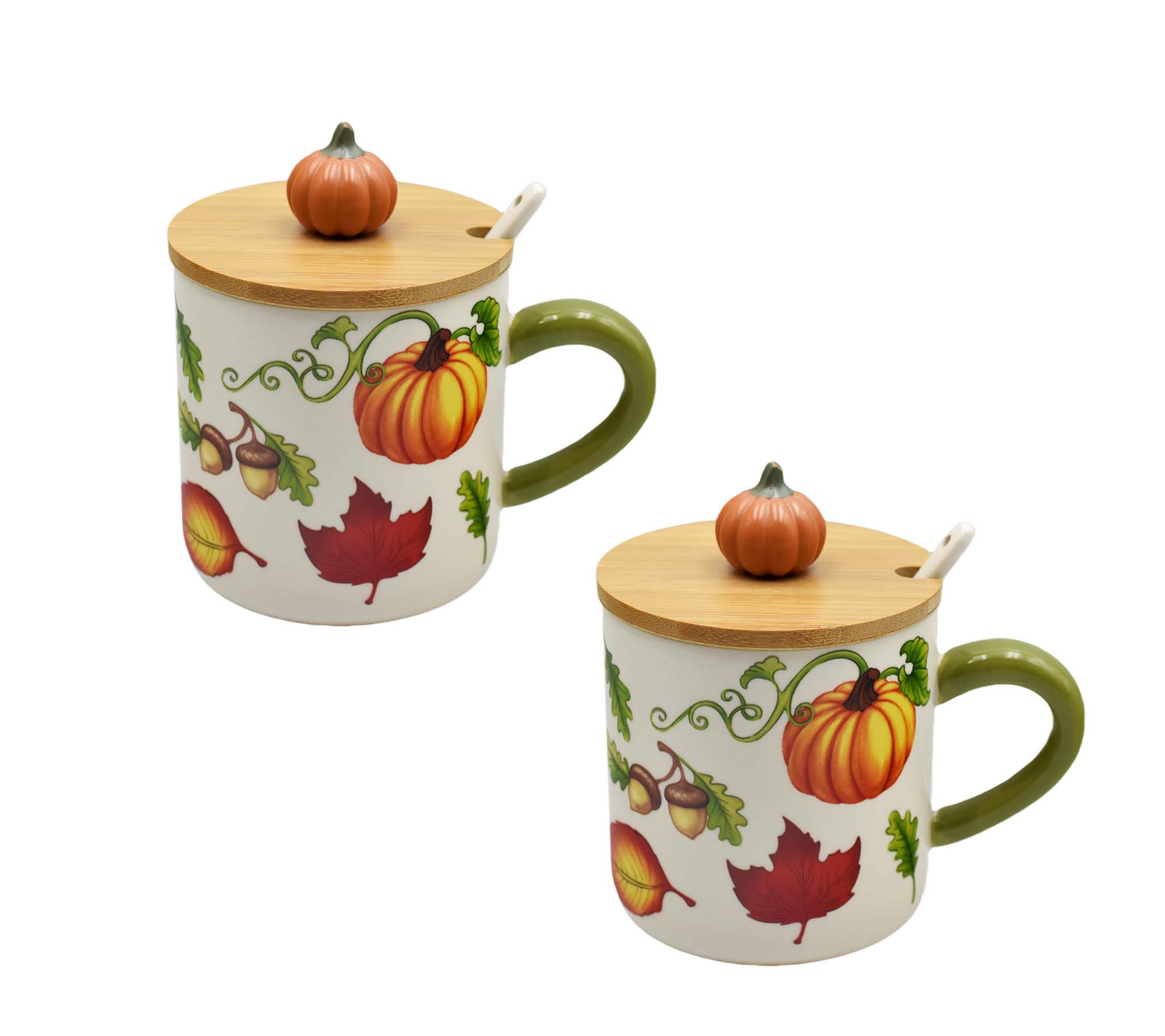 "As Is" Temp-tations Special Edition S/2 20-oz Mugs w/ Lids & Spoon