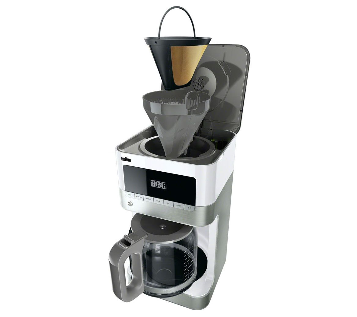 Braun BrewSense 12-Cup Drip Coffee Maker - White - QVC.com