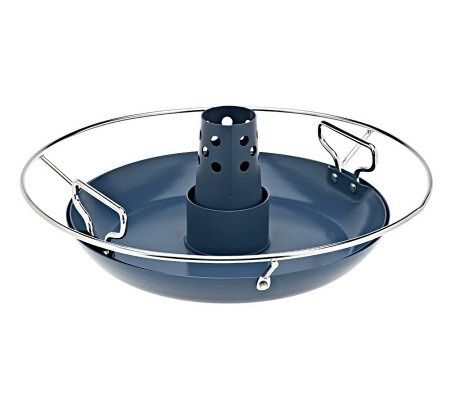 12 Round Nonstick Bbq Chicken Roaster By Markcharles Misilli Qvc Com