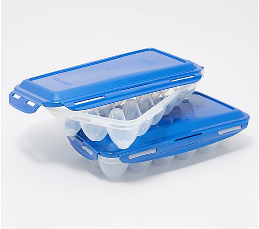 LocknLock Set of (2) 18-Egg Containers