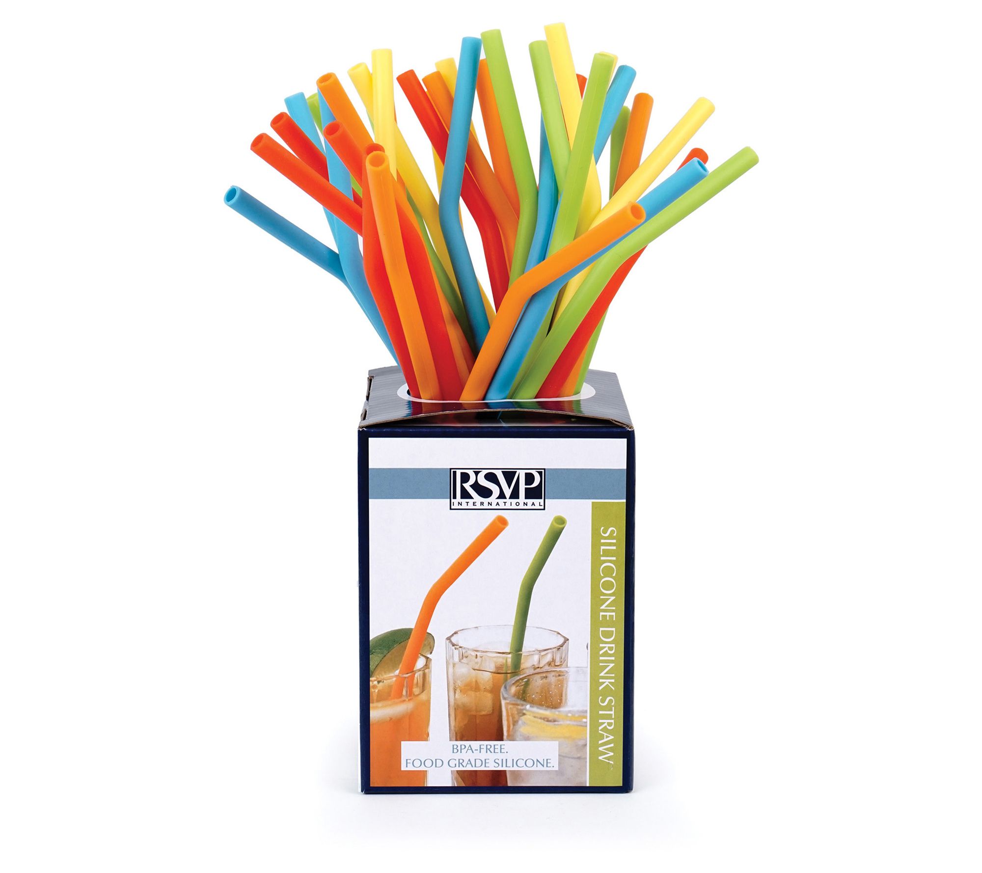 Rsvp Silicone Smoothie Straws 10 Set/6