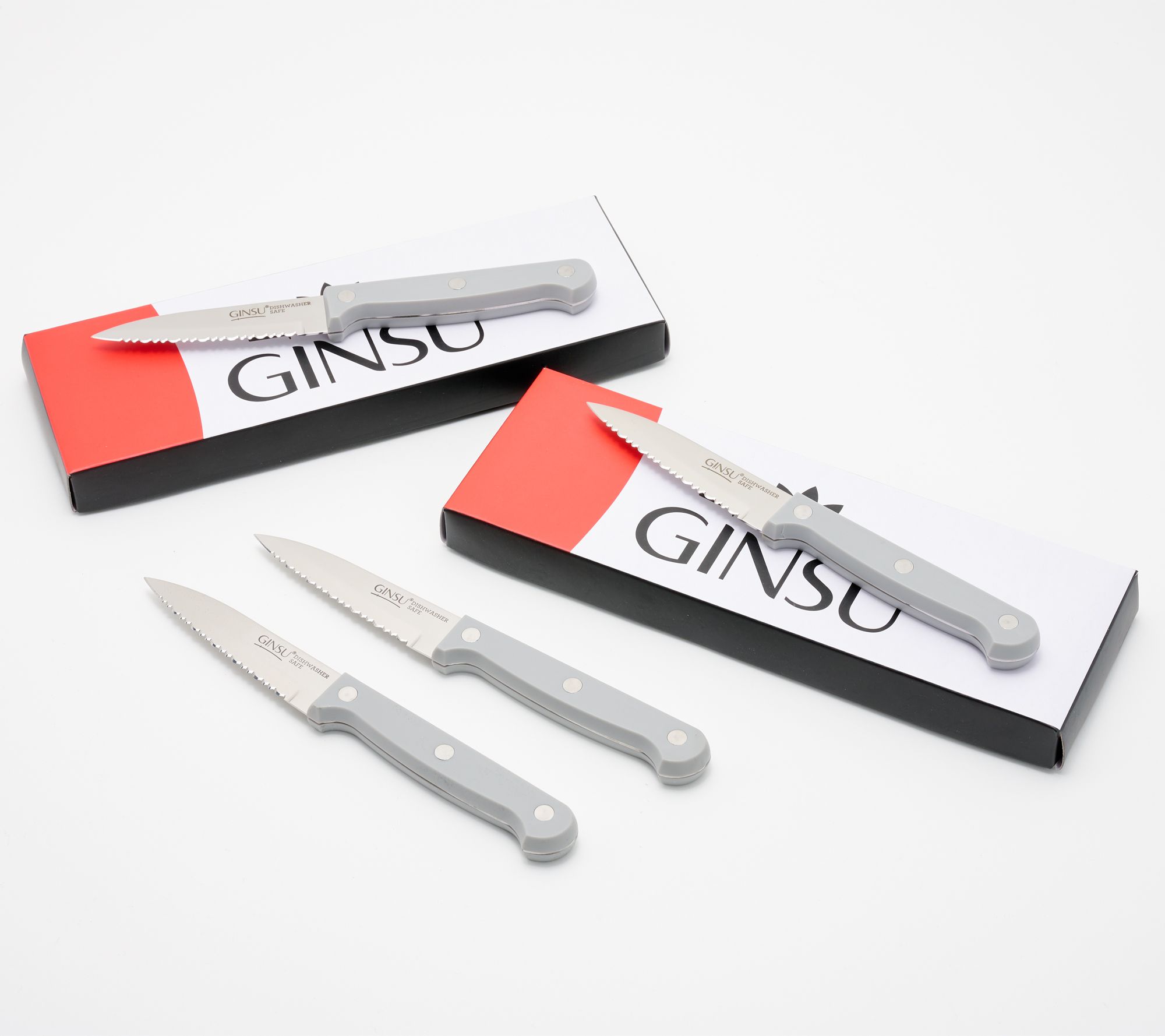 Ginsu Knife Cutlery w/ Removable Double Sided Guard 4 Utility