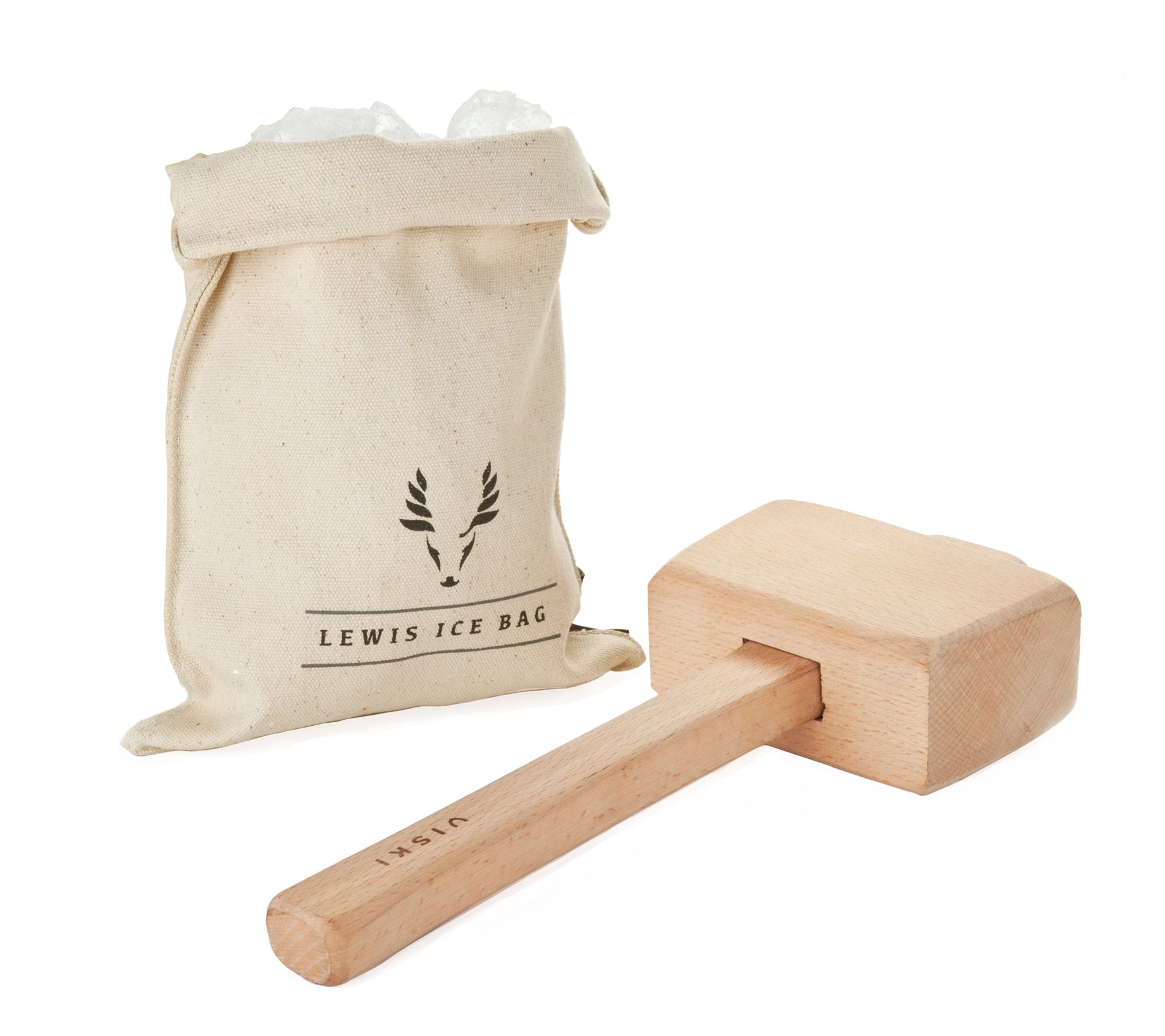 Viski Lewis Ice Bag and Mallet