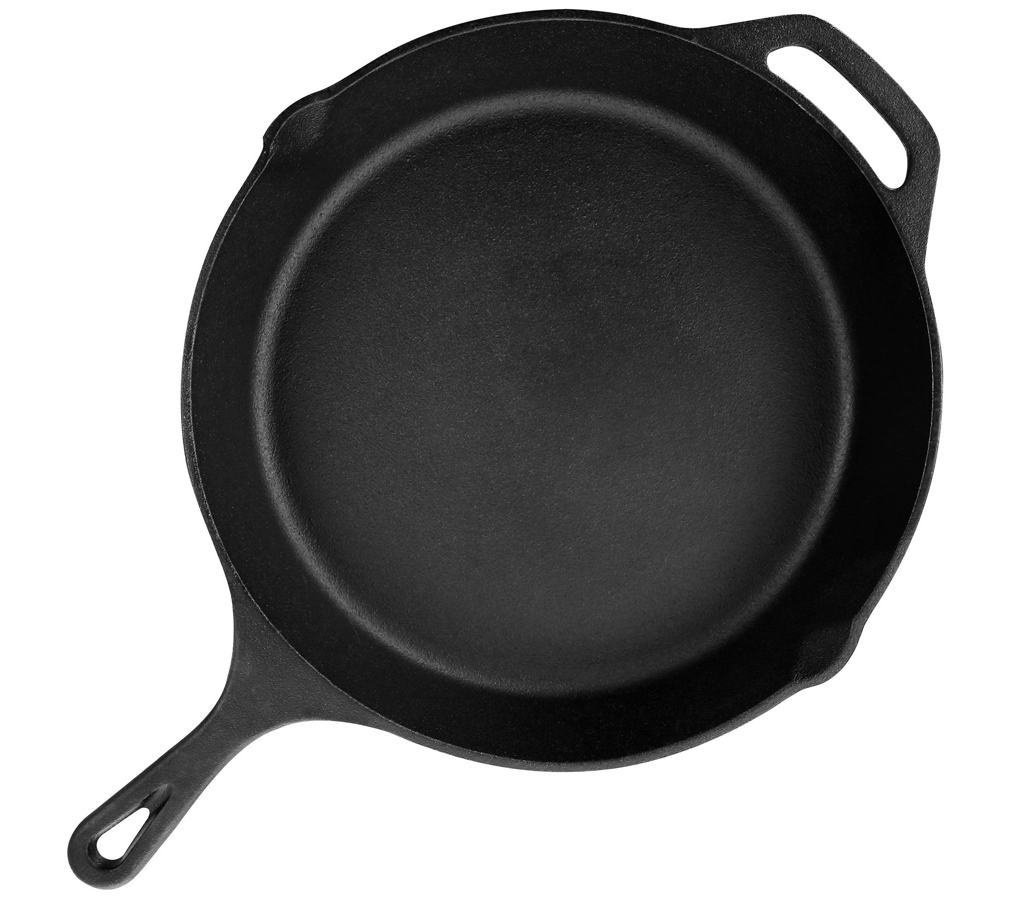 MegaChef 10 Inch Round Preseasoned Cast Iron Frying Pan with Handle in  Black - 10 Inch