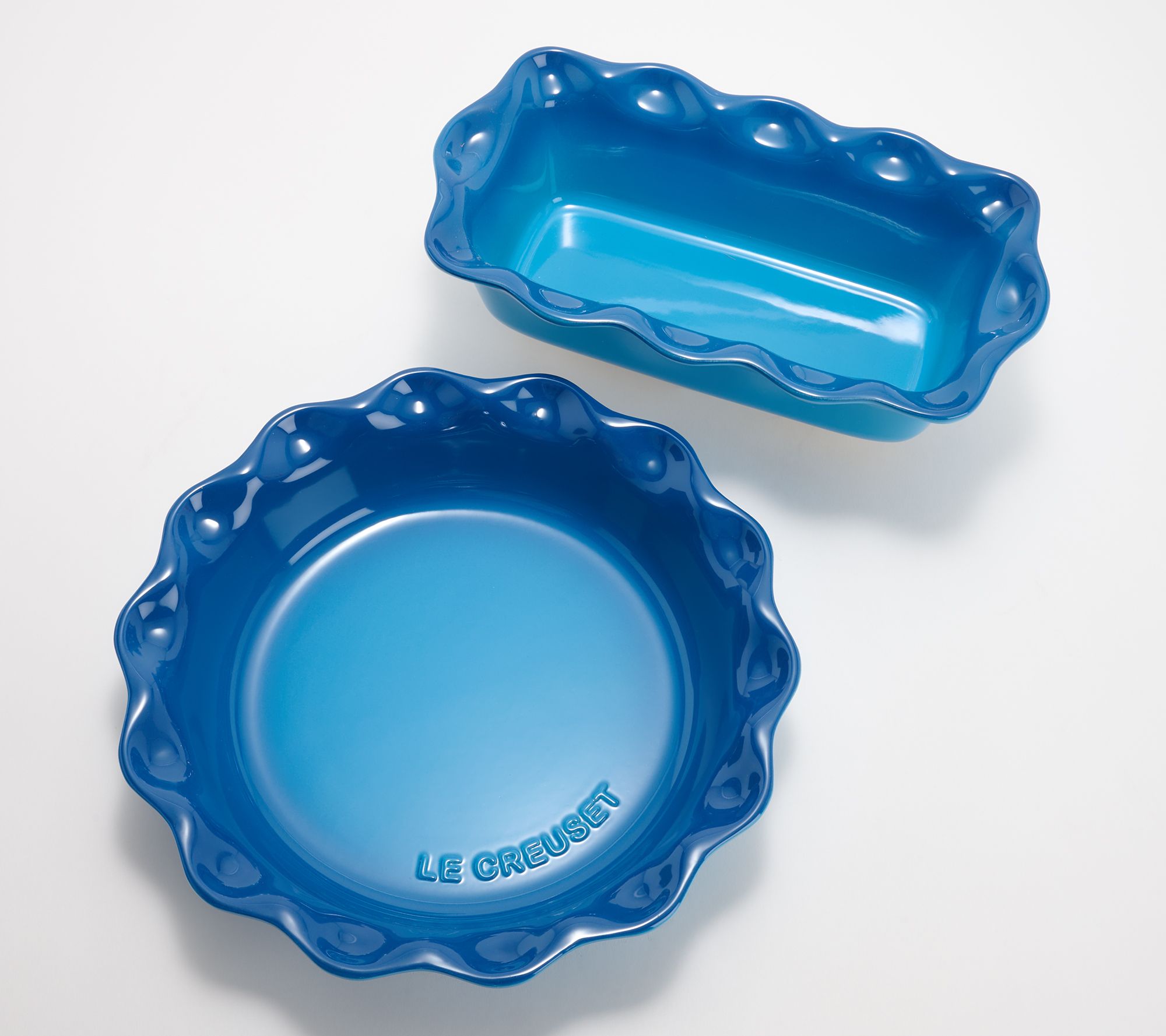 Le Creuset Heritage Fluted Pie Plate Dish & Loaf Pan