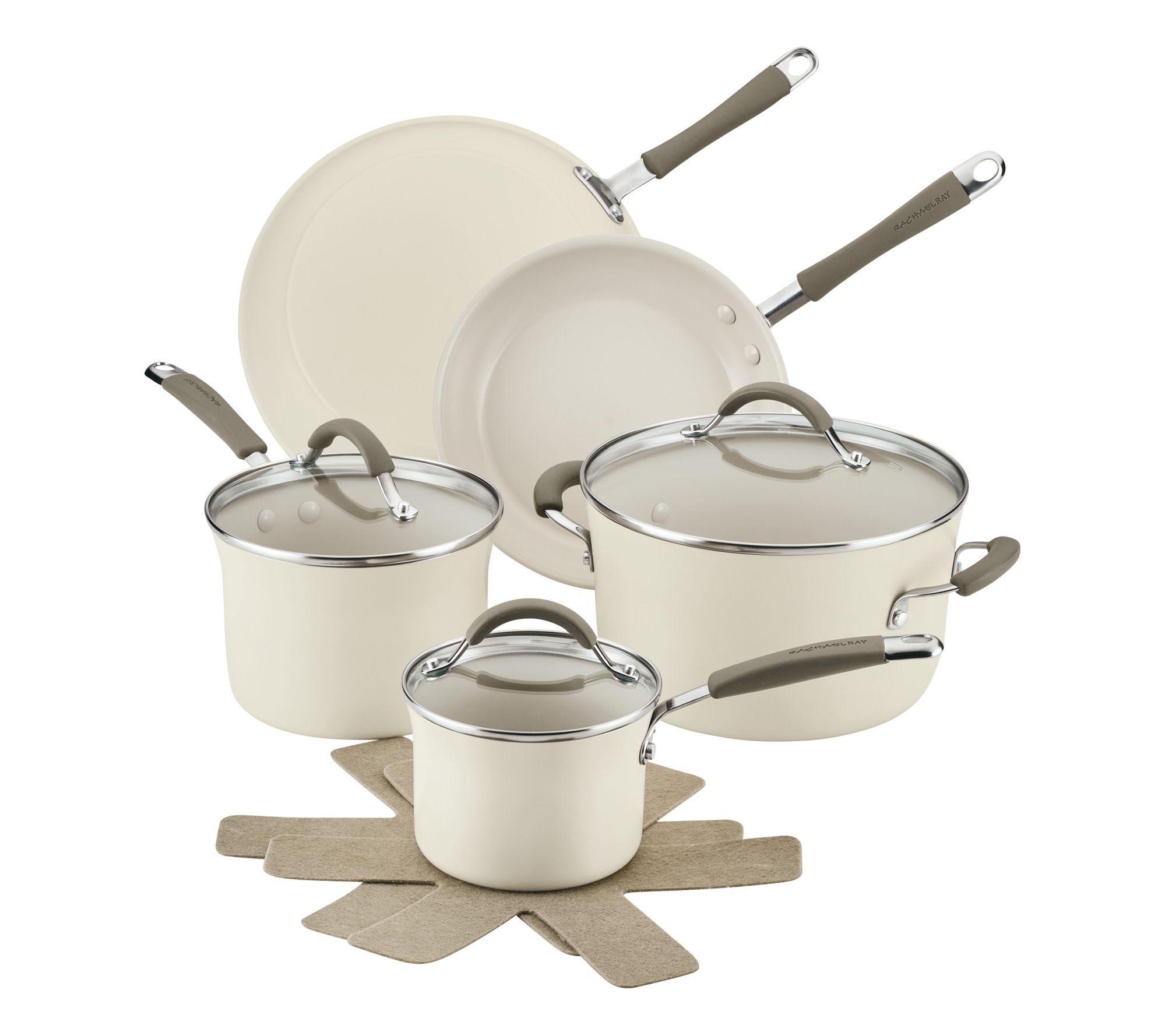 Rachael Ray Cucina Ceramic Nonstick Cookware Pots and Pans Set