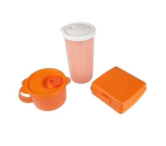 Tupperware Soup and Sandwich Set with Drink Tumbler 