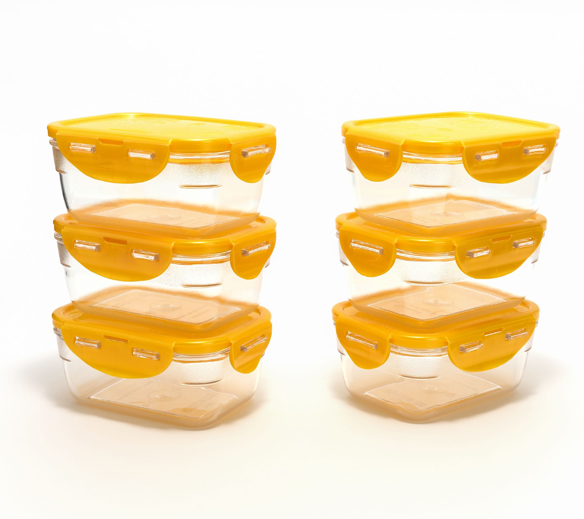 LocknLock Set of 6 (2)-Cup Nesting Tritan Rectangles