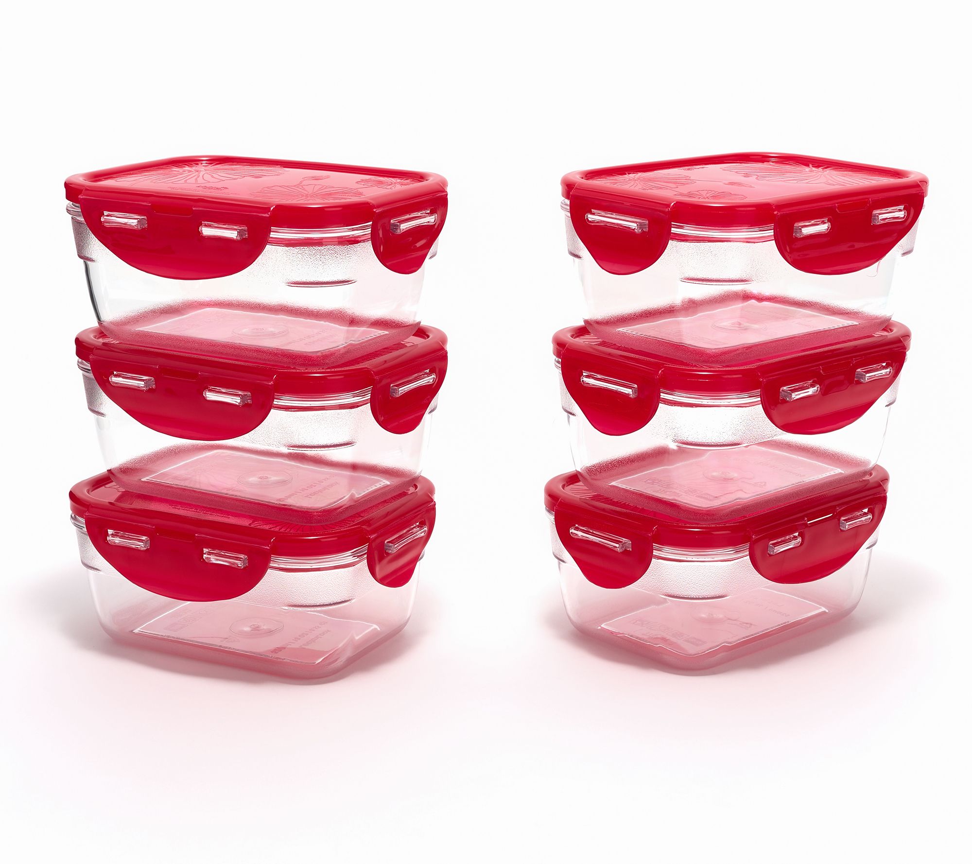 LocknLock Set of 6 (2)-Cup Nesting Tritan Rectangles