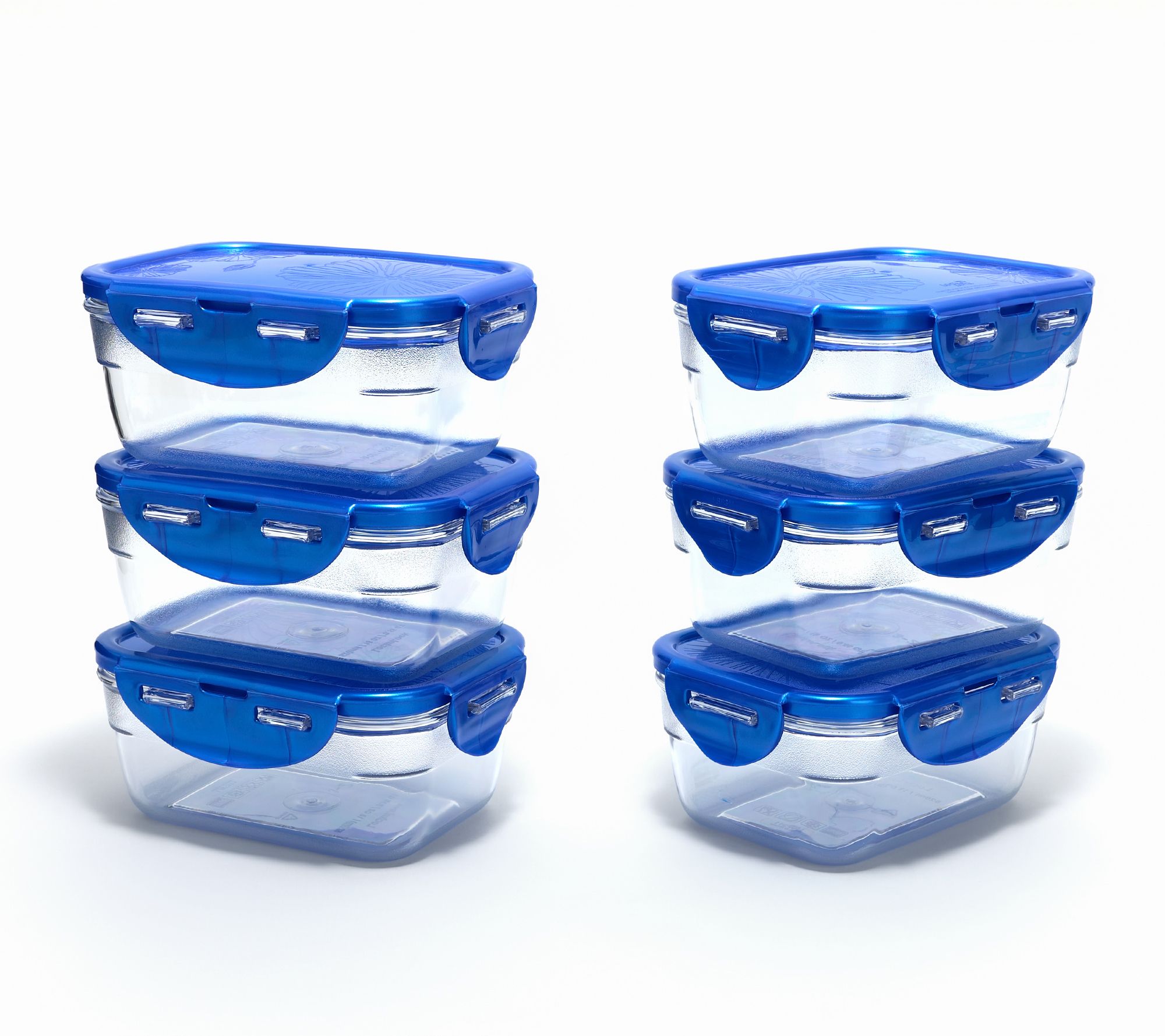 LocknLock Set of 6 (2)-Cup Nesting Tritan Rectangles