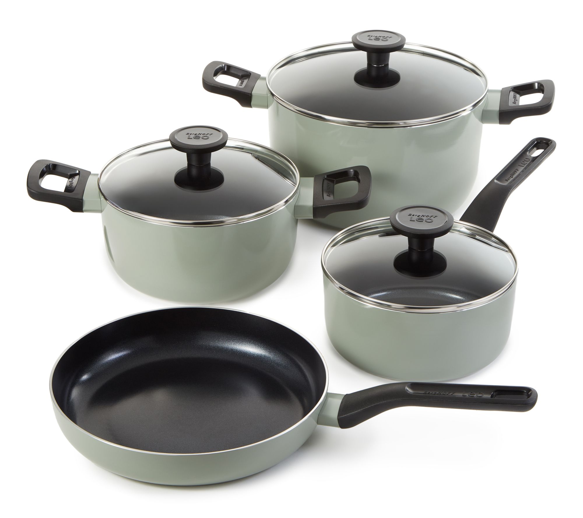 BergHOFF Leo Glints 7Pc Ceramic Nonstick Cookware Set