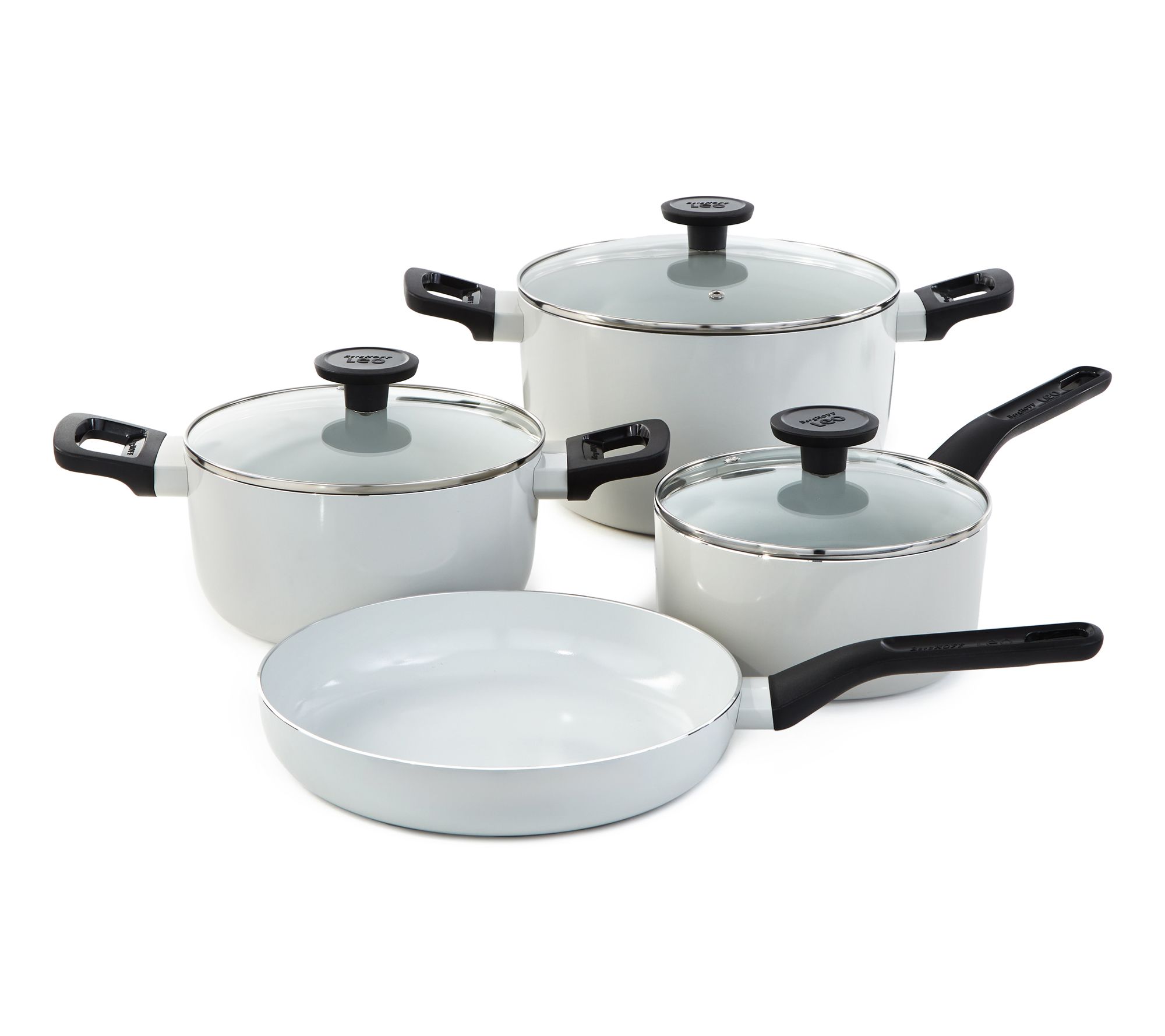 BergHOFF Leo Glints 7Pc Ceramic Nonstick Cookware Set