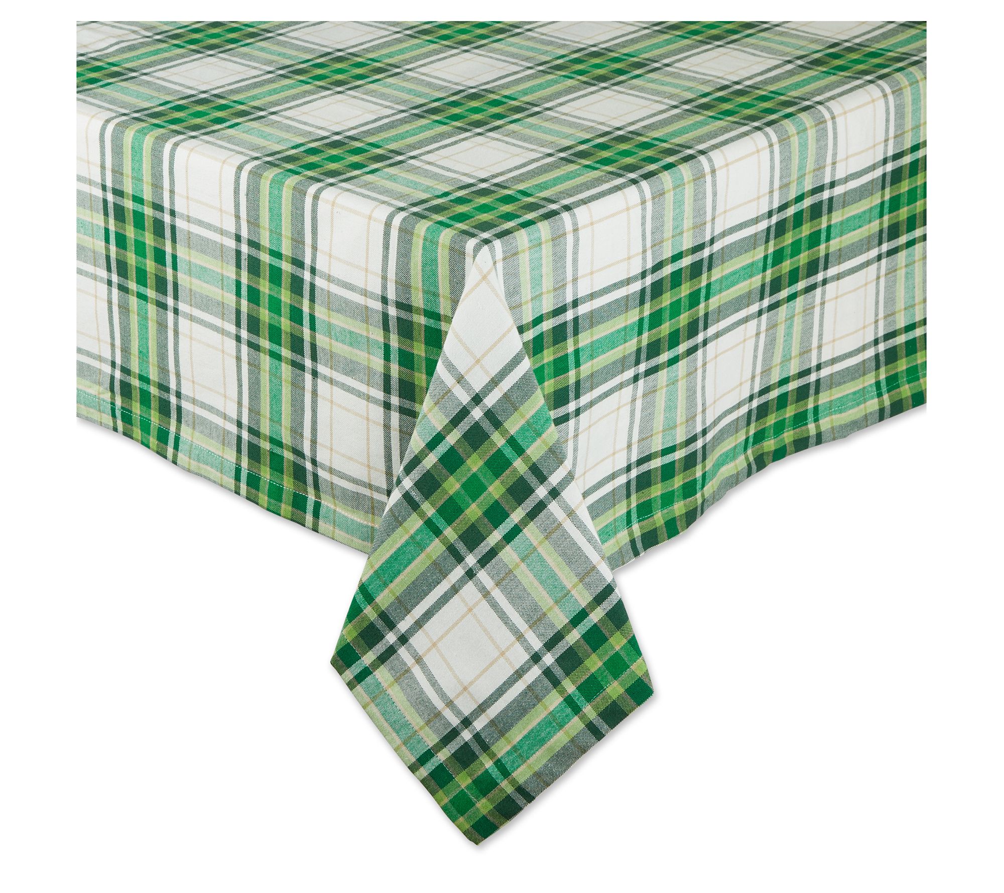 Design Imports St. Paddy Plaid Tablecoth 60x84