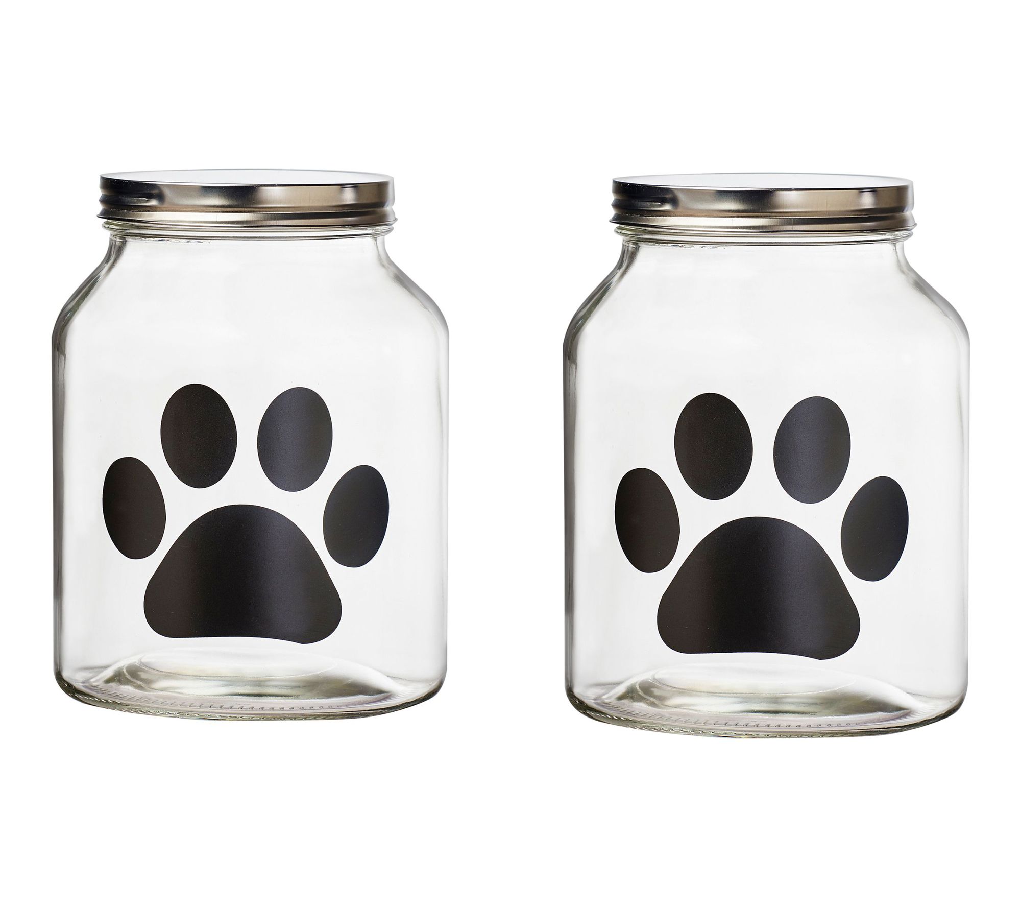10 Strawberry Street Set of 2 Buddy Paw Canister, Medium