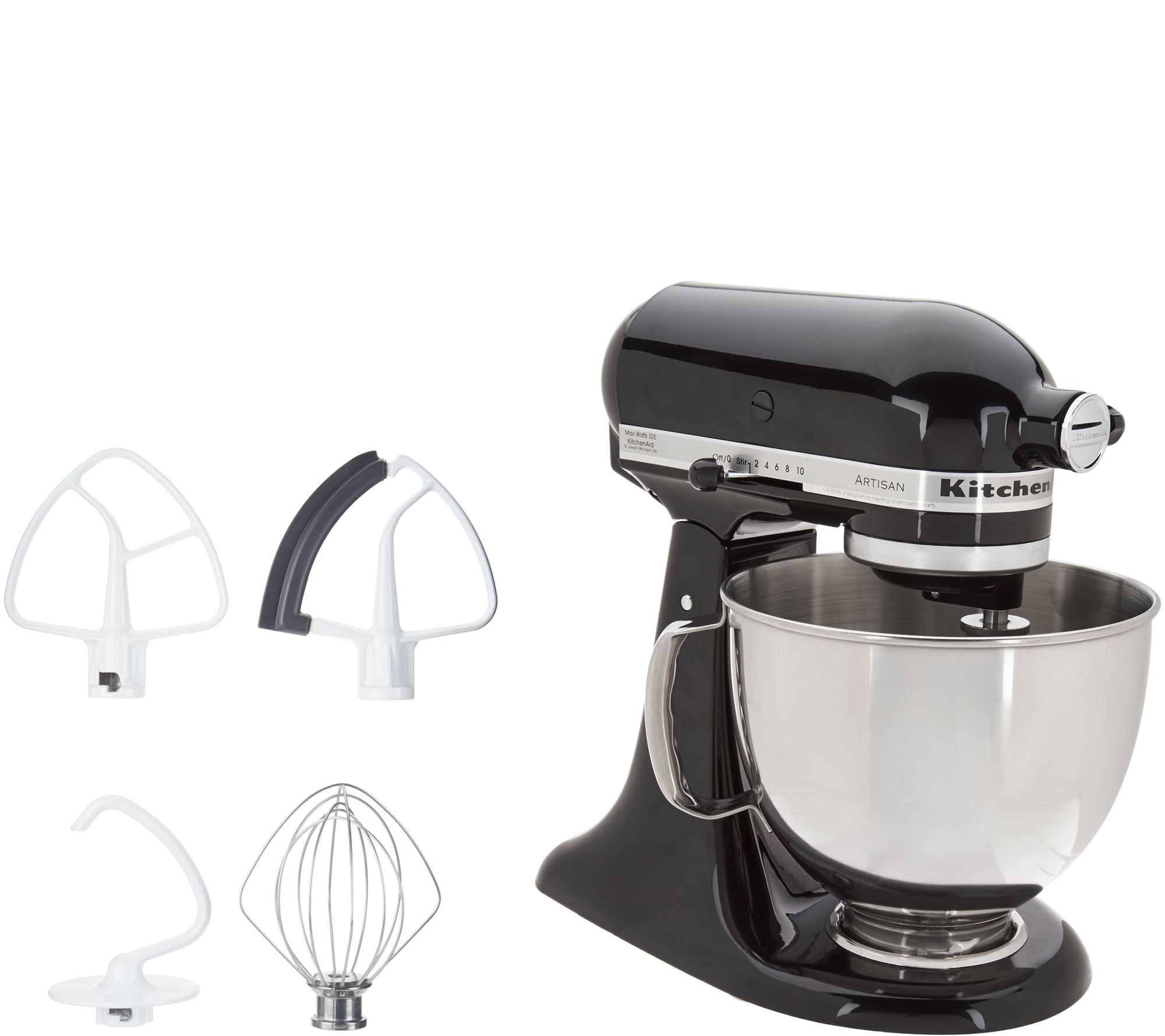 KitchenAid 5qt 325W Tilt Head Stand Mixer with Flex Edge