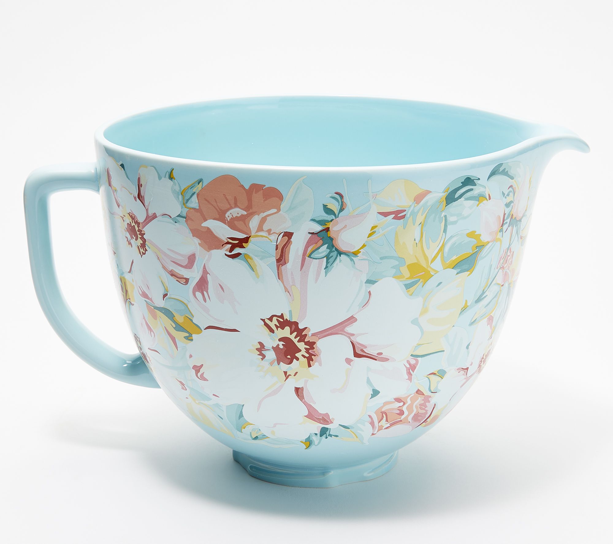 KitchenAid Patterned Ceramic Bowl - White/Blue, 5 qt - Kroger