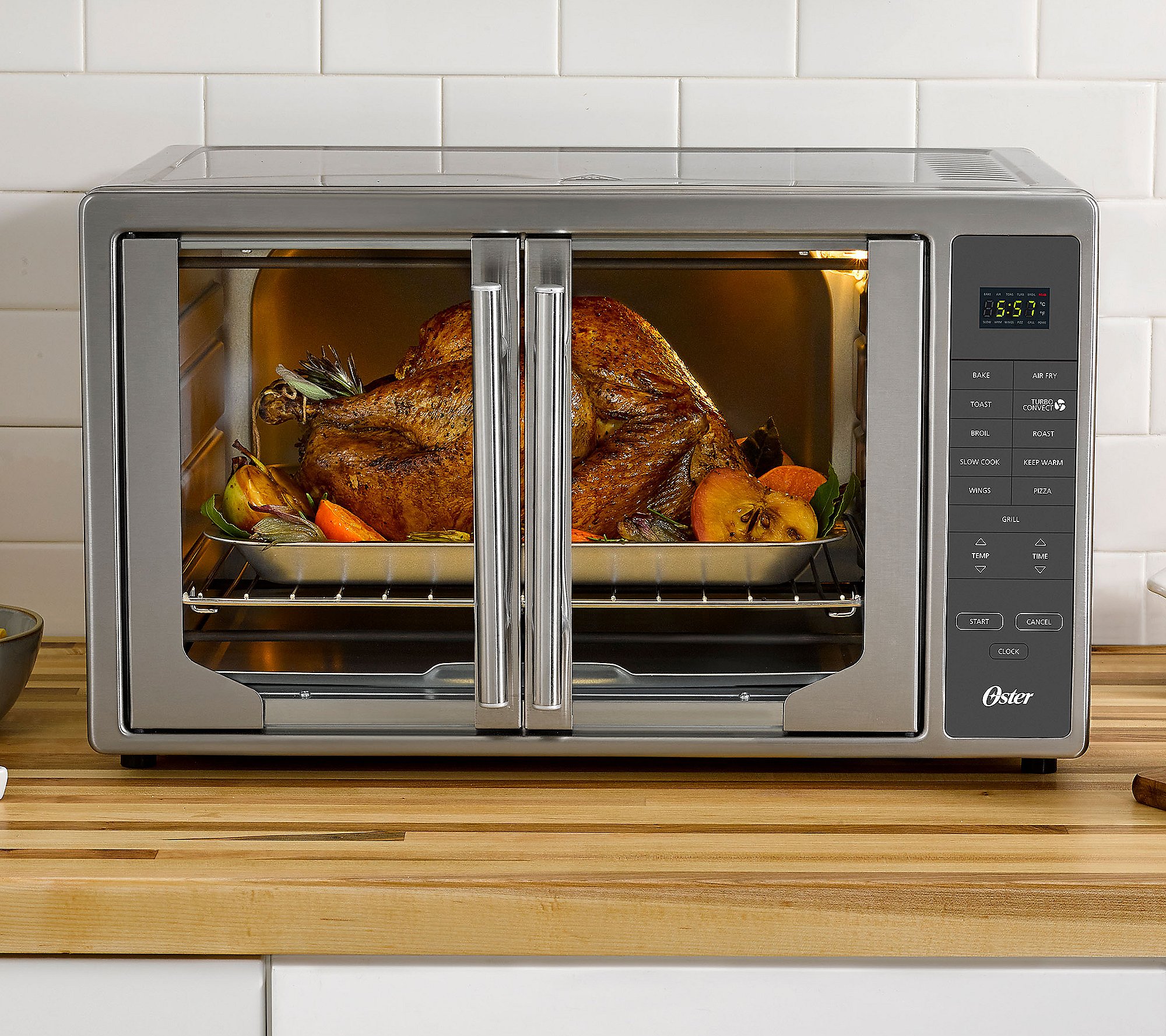 Oster XL 11-in-1 Digital French Door Air Fry Oven with Grill ,Stainless