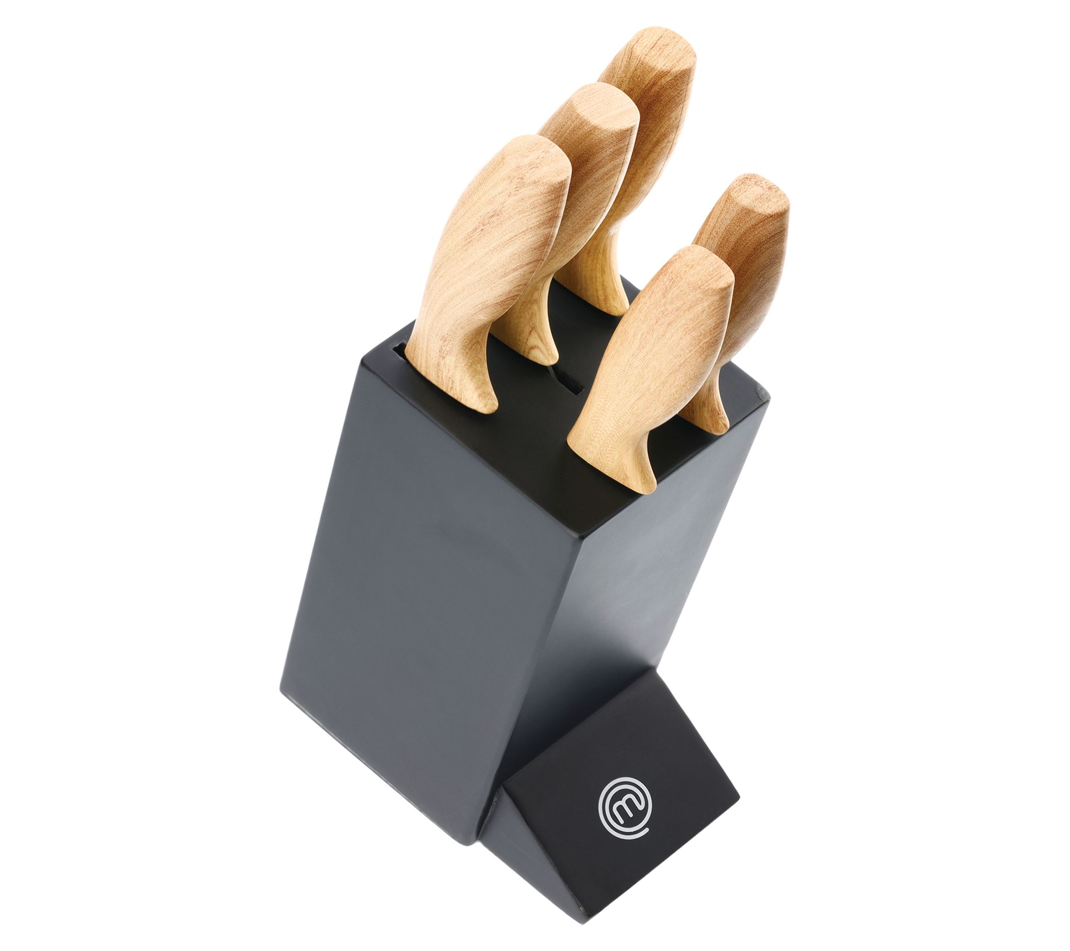 Masterchef 5-Piece Knife Set with Ergonomic Handles and Knife Block